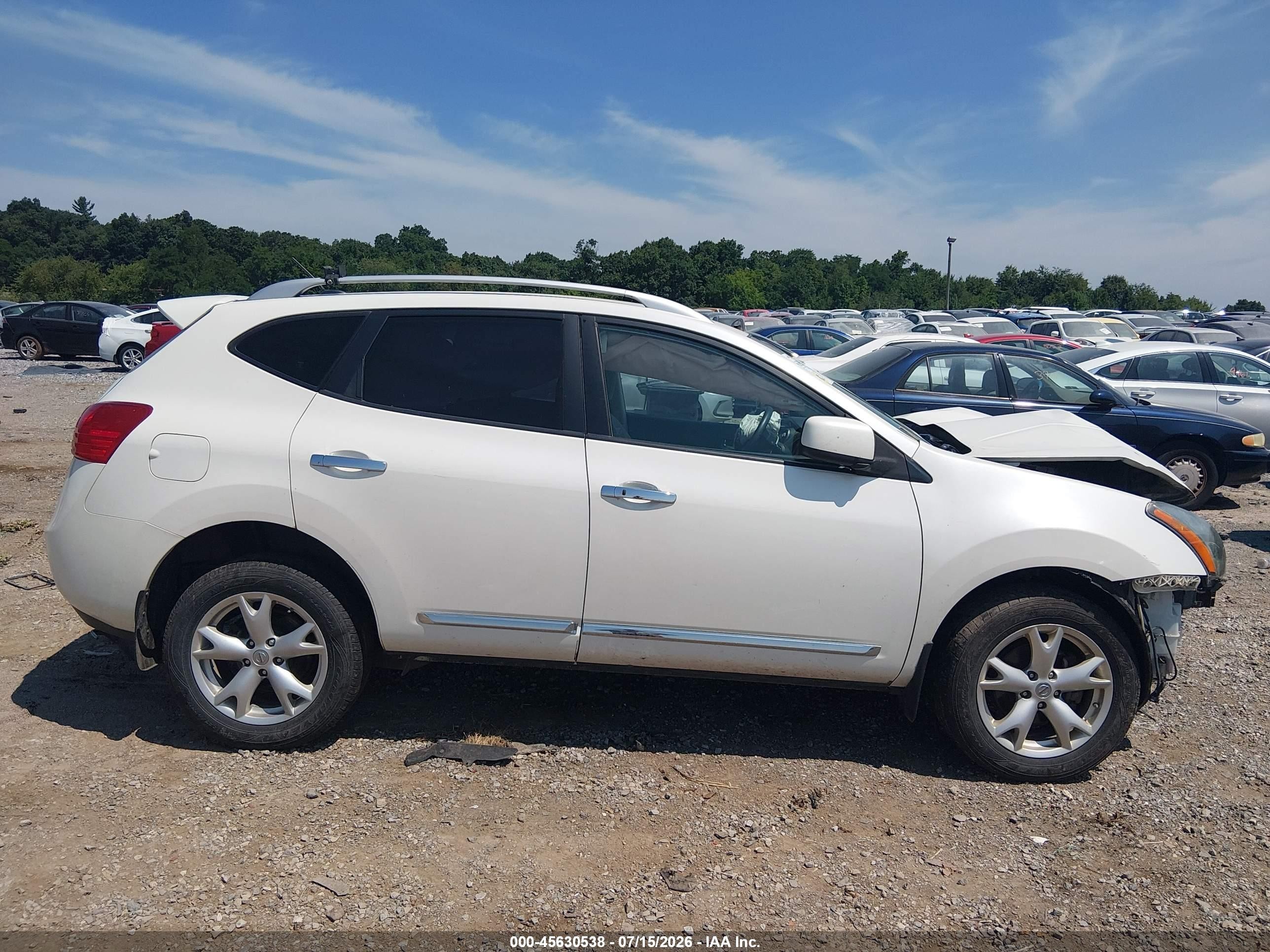 2011 Nissan Rogue Sv White vin: JN8AS5MV5BW297451