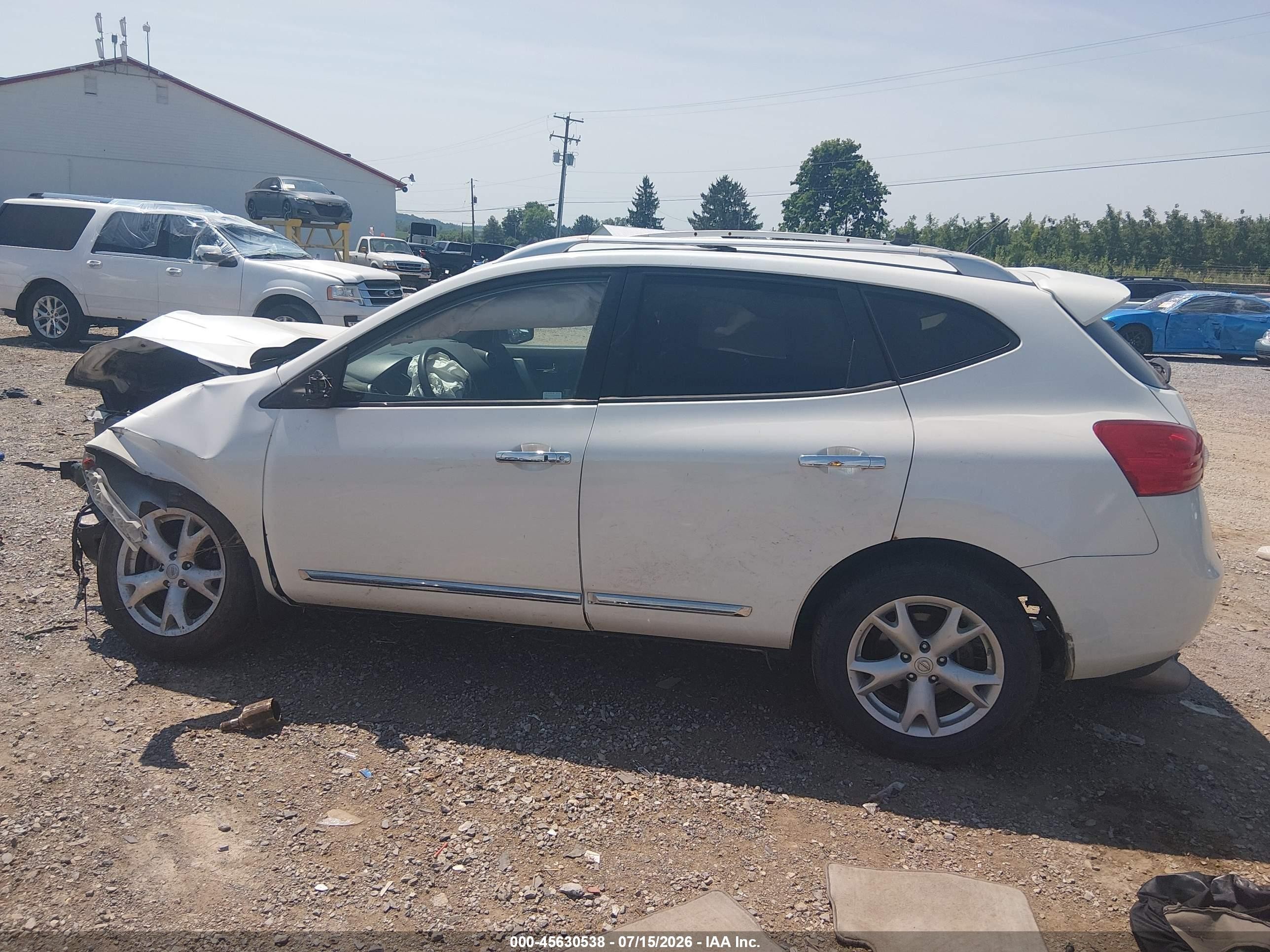 2011 Nissan Rogue Sv White vin: JN8AS5MV5BW297451