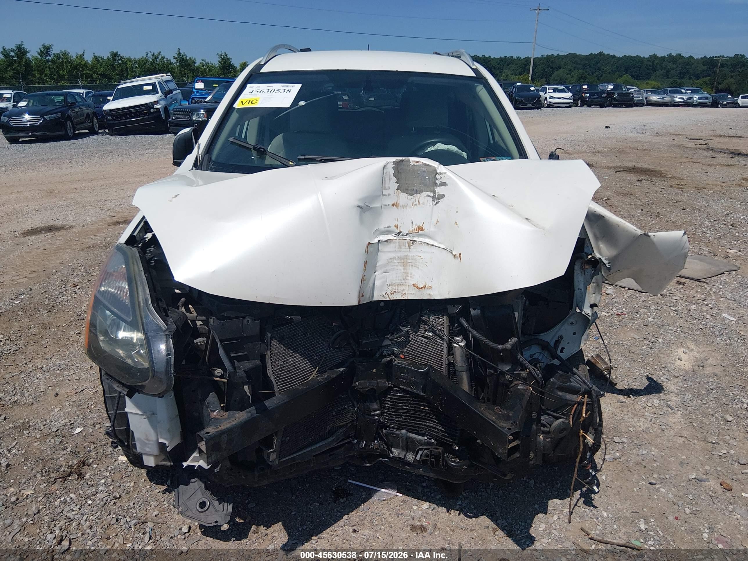 2011 Nissan Rogue Sv White vin: JN8AS5MV5BW297451