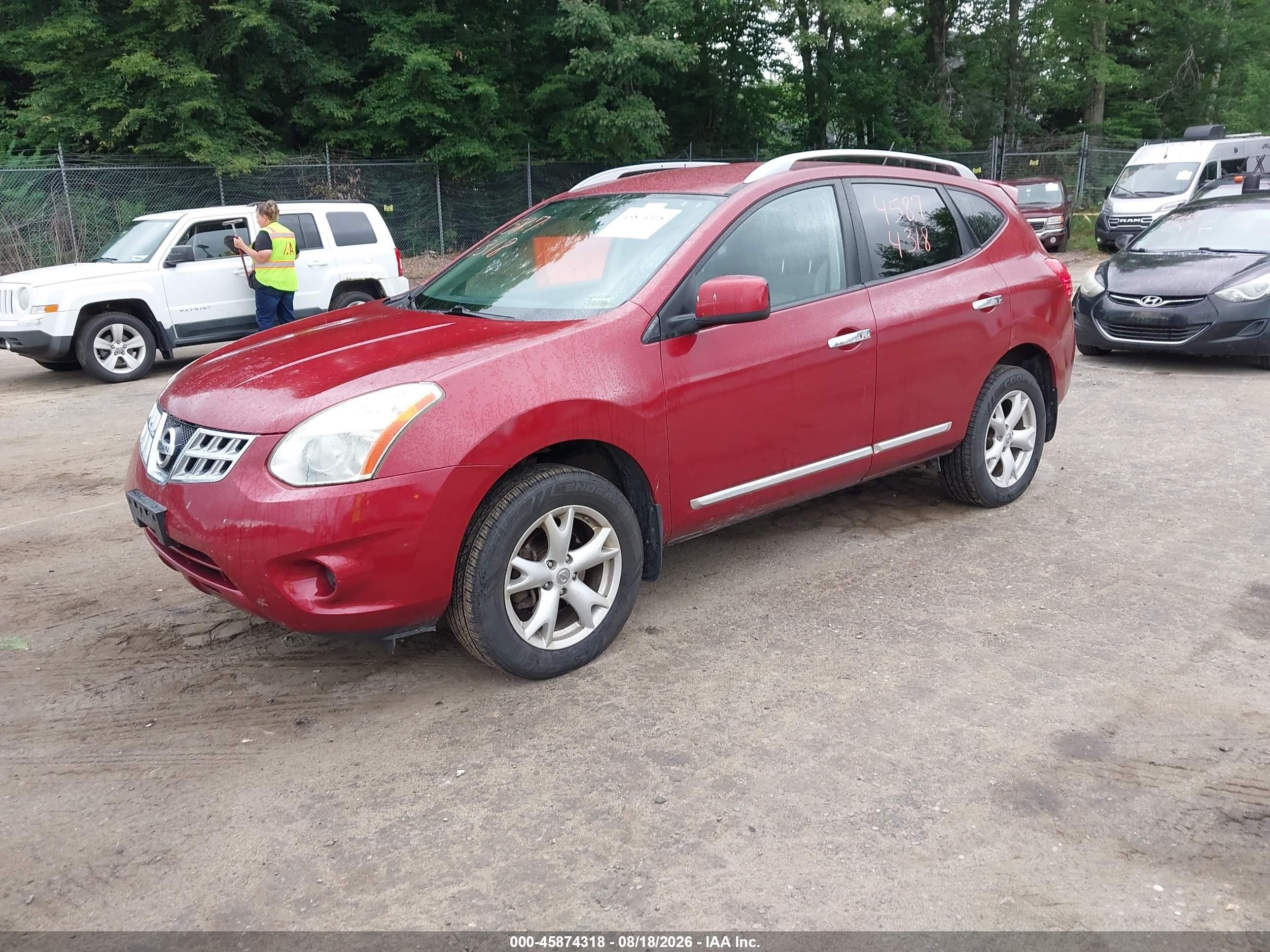 2011 Nissan Rogue Sv Maroon vin: JN8AS5MV5BW306214