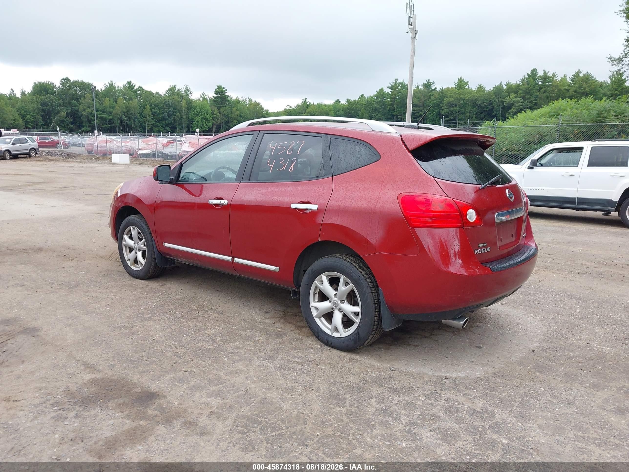 2011 Nissan Rogue Sv Maroon vin: JN8AS5MV5BW306214