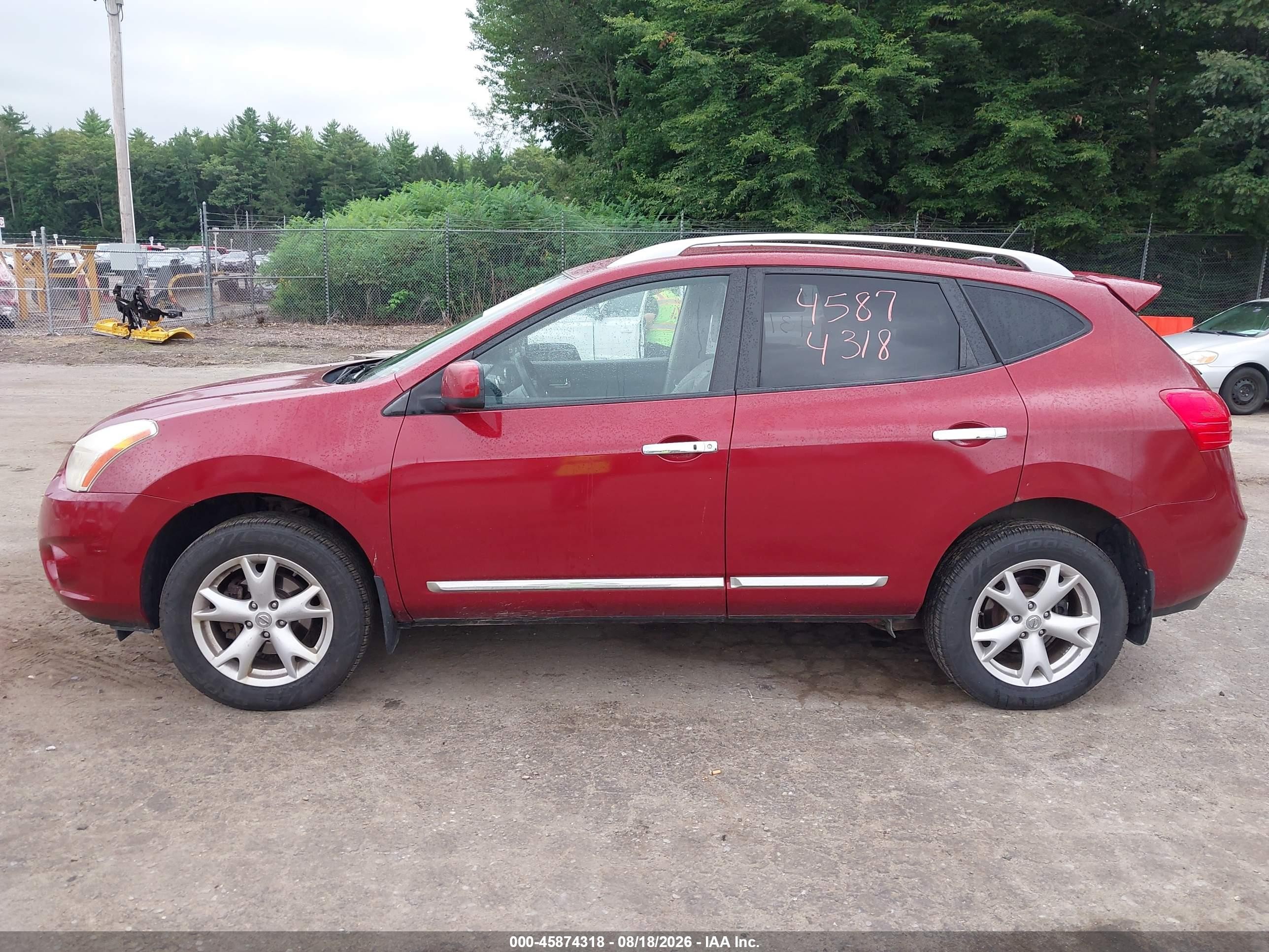 2011 Nissan Rogue Sv Maroon vin: JN8AS5MV5BW306214