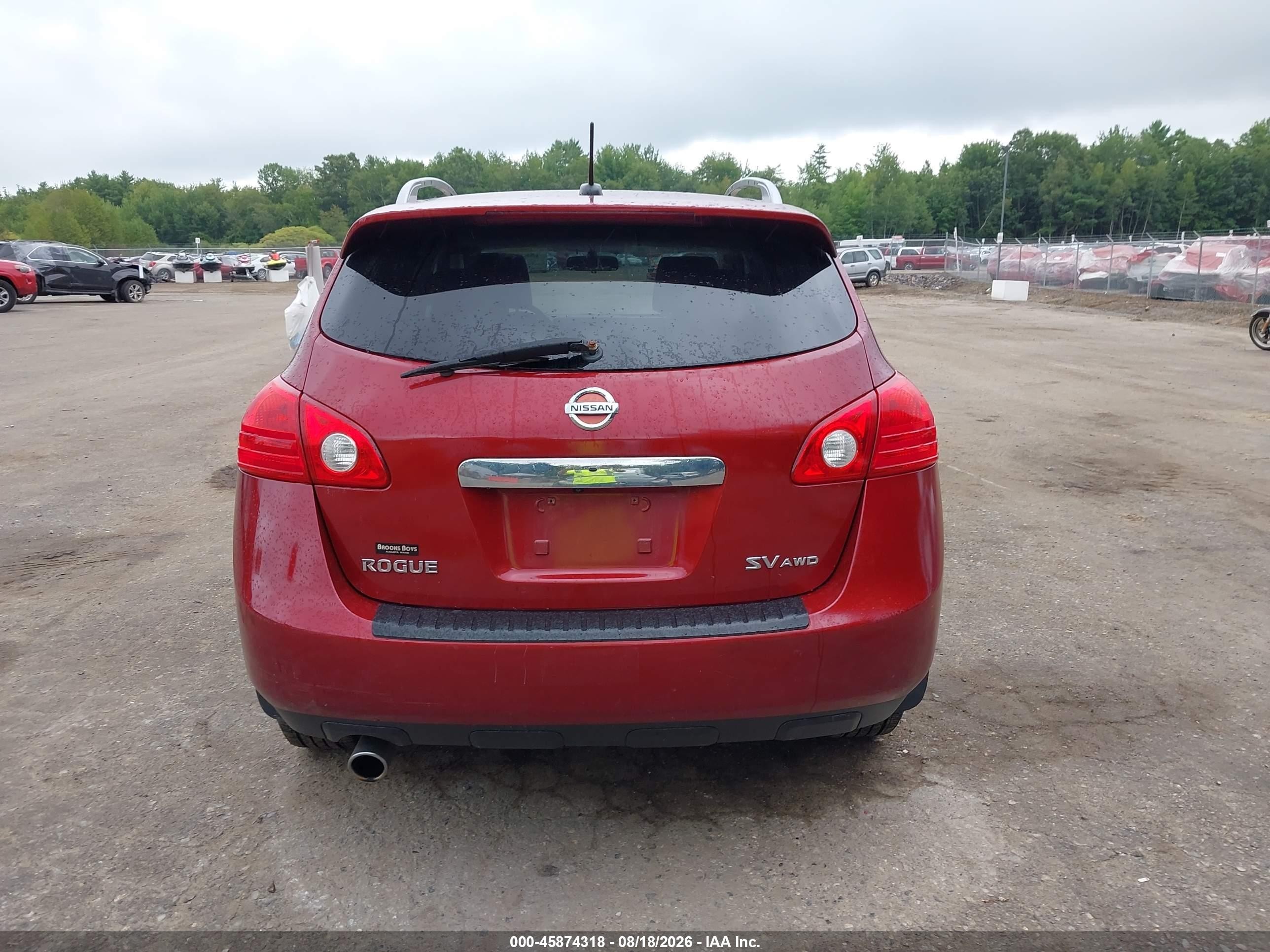 2011 Nissan Rogue Sv Maroon vin: JN8AS5MV5BW306214