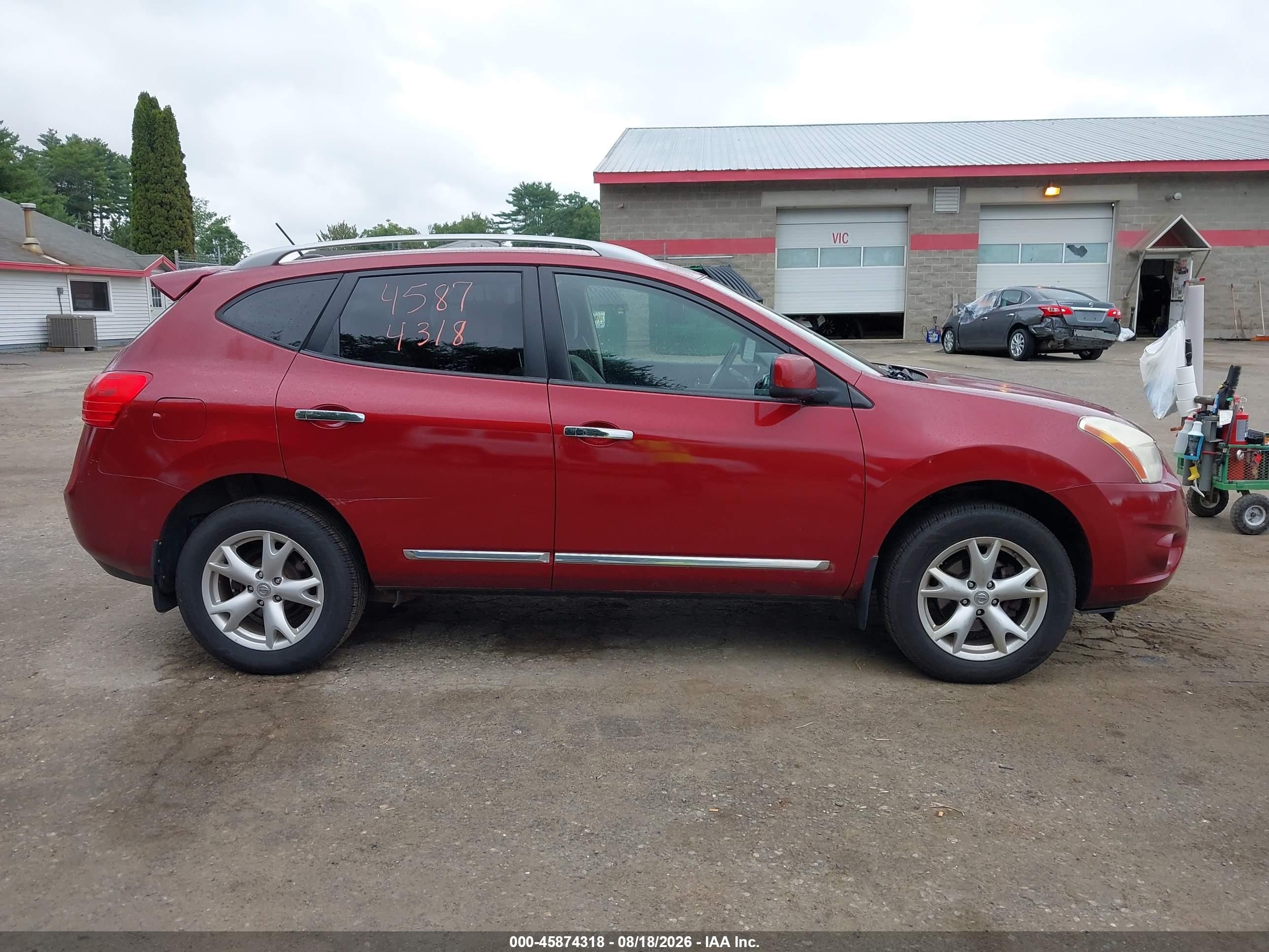 2011 Nissan Rogue Sv Maroon vin: JN8AS5MV5BW306214