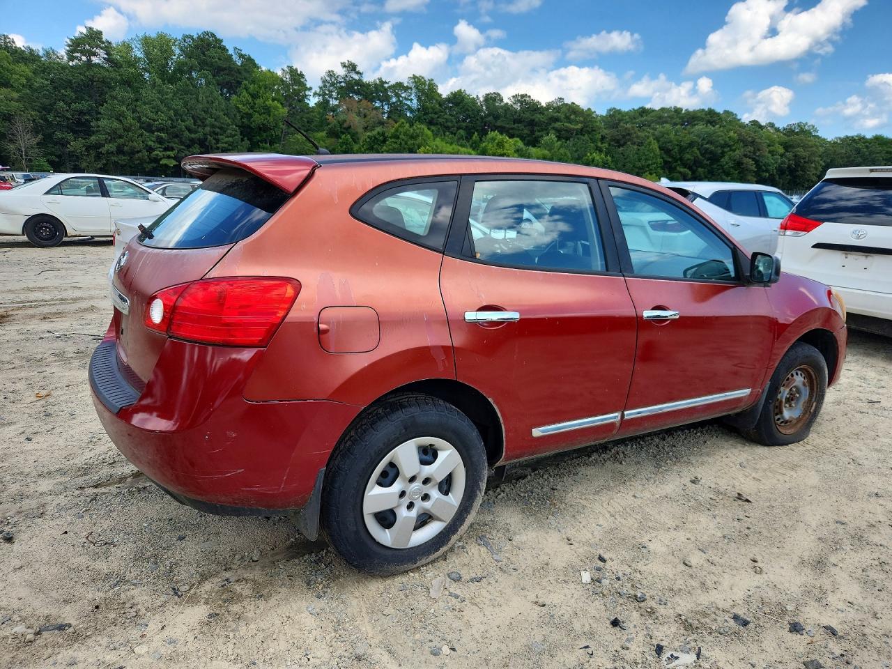 2011 Nissan Rogue S Red vin: JN8AS5MV5BW313888