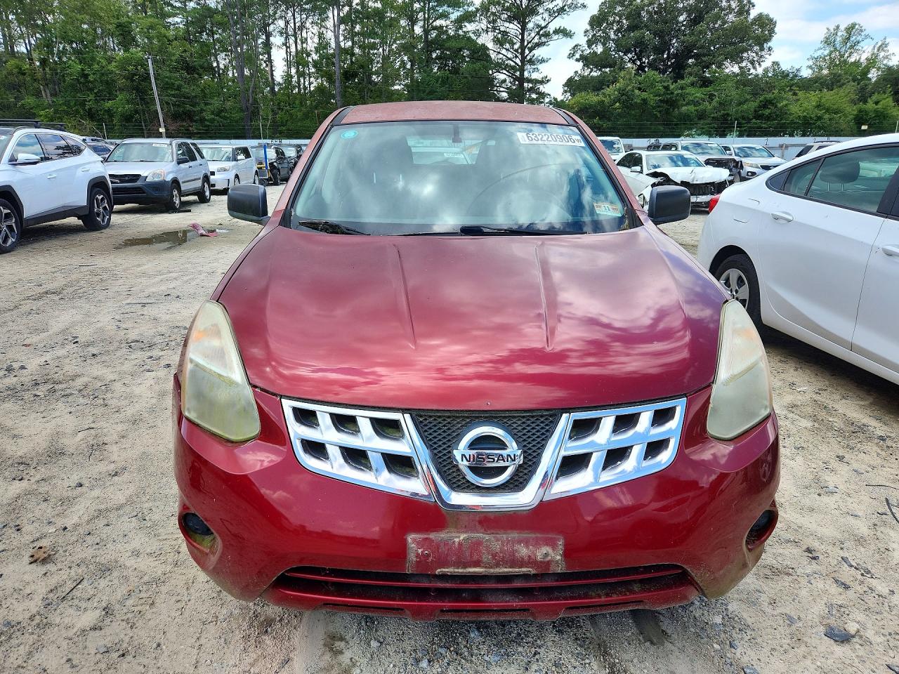 2011 Nissan Rogue S Red vin: JN8AS5MV5BW313888
