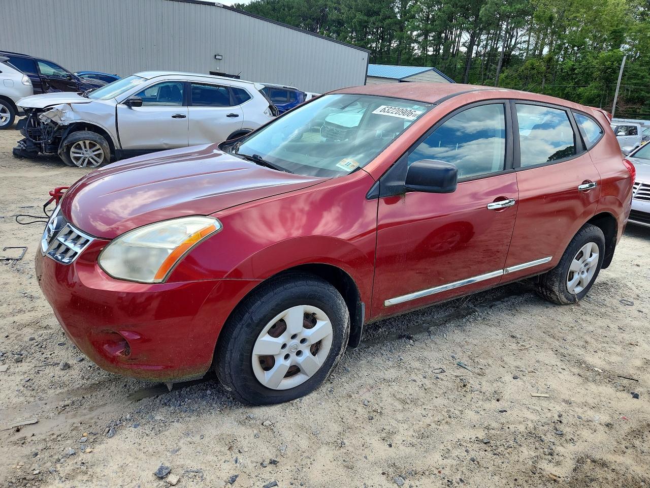 2011 Nissan Rogue S Red vin: JN8AS5MV5BW313888