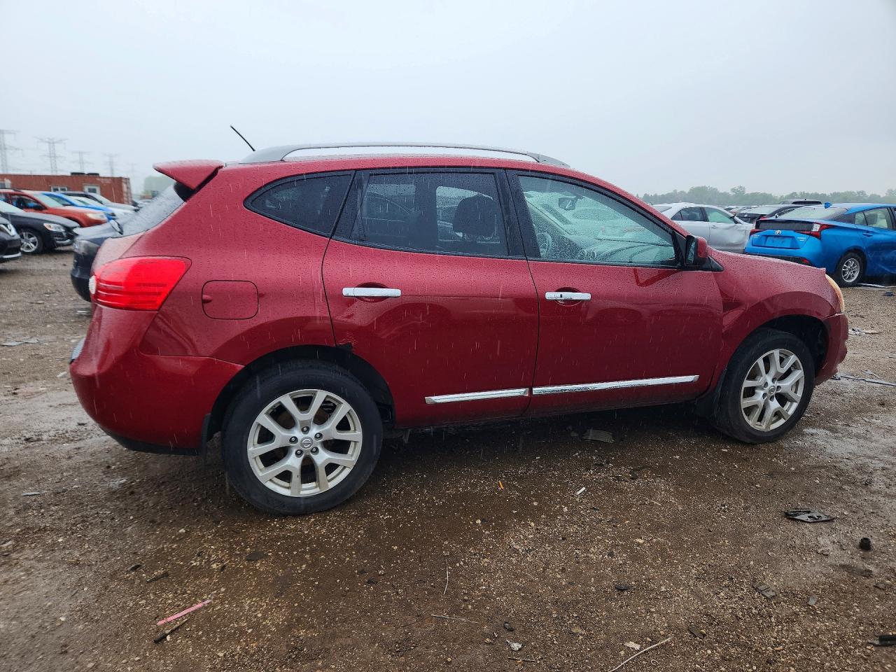 2011 Nissan Rogue S Красный vin: JN8AS5MV5BW315284