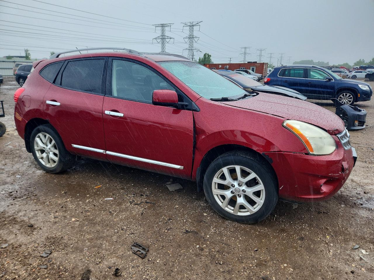 2011 Nissan Rogue S Красный vin: JN8AS5MV5BW315284