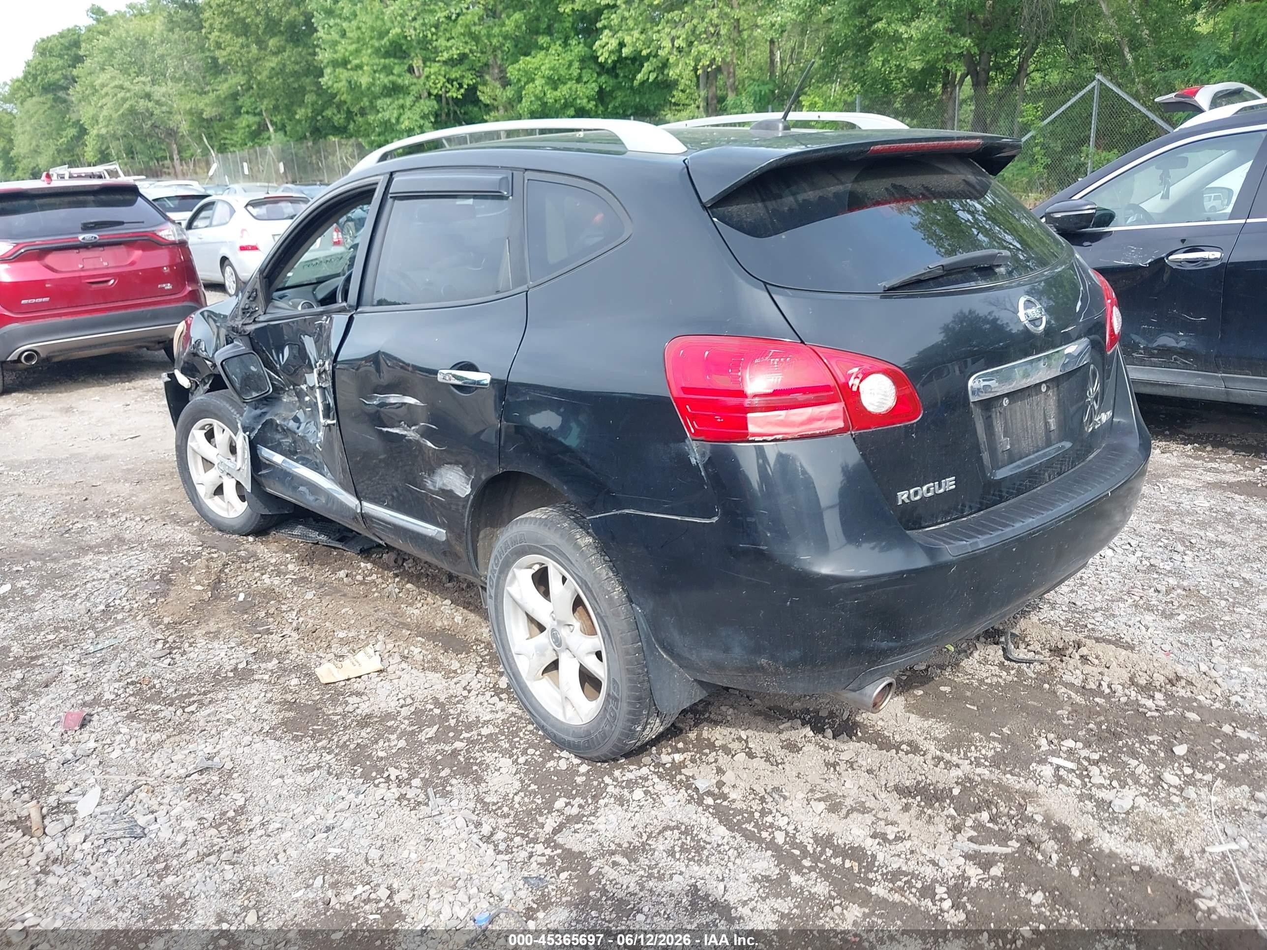 2011 Nissan Rogue Sv Black vin: JN8AS5MV5BW662100