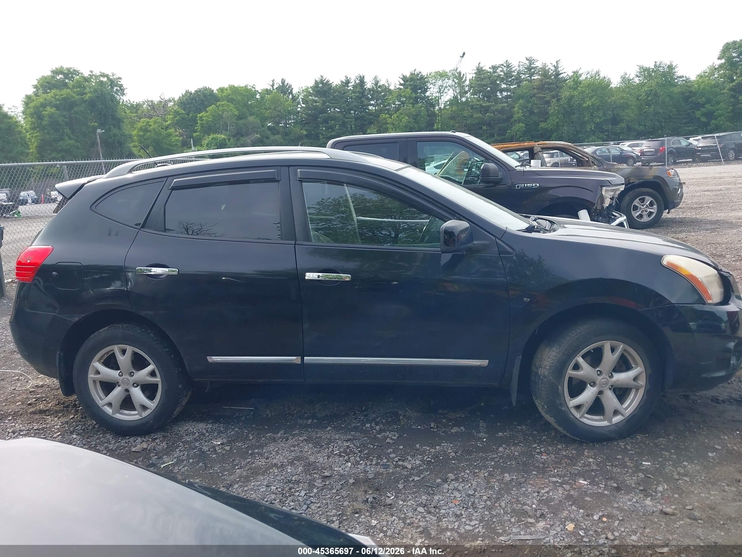 2011 Nissan Rogue Sv Black vin: JN8AS5MV5BW662100