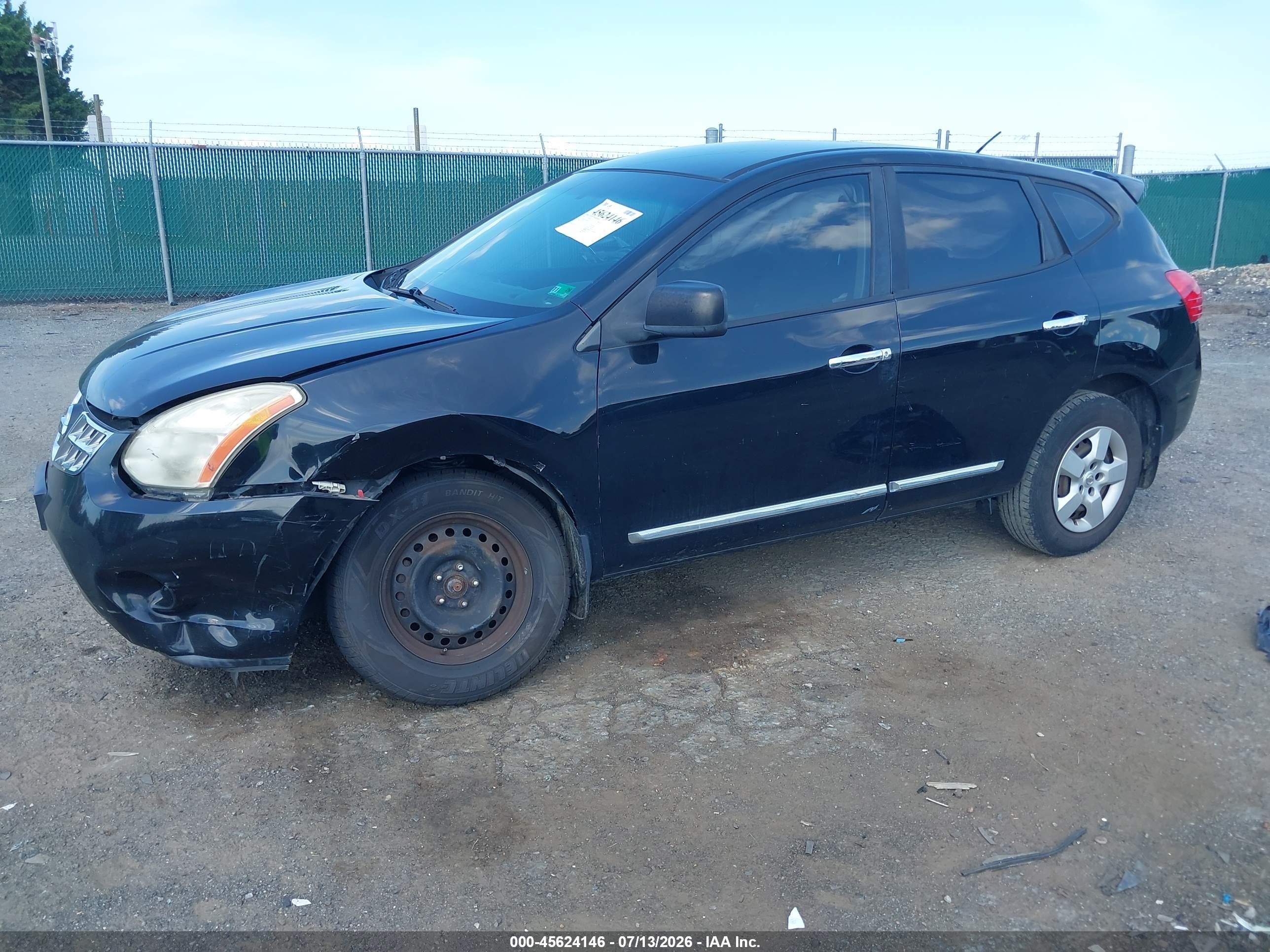 2011 Nissan Rogue S Black vin: JN8AS5MV5BW665353