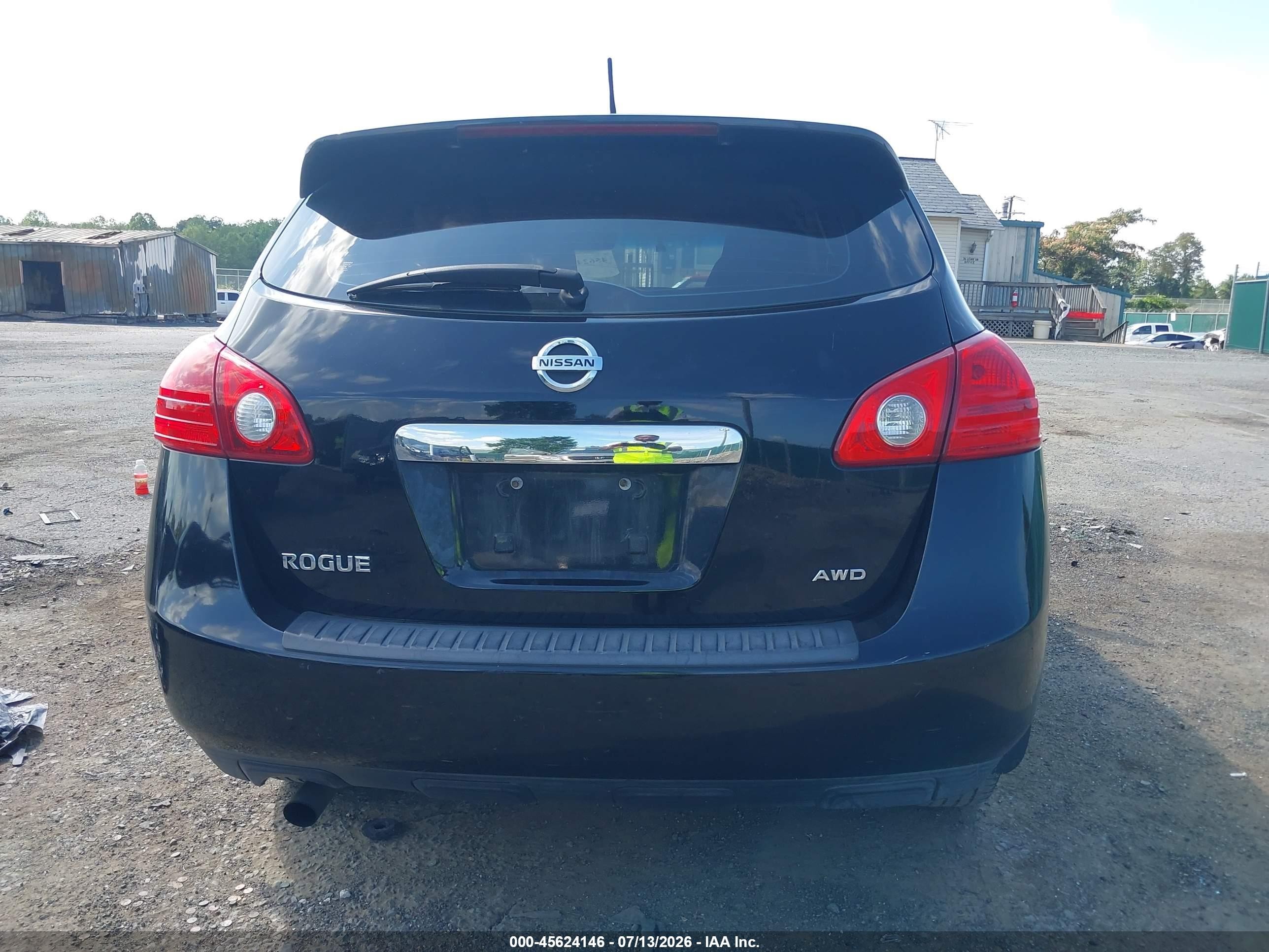 2011 Nissan Rogue S Black vin: JN8AS5MV5BW665353