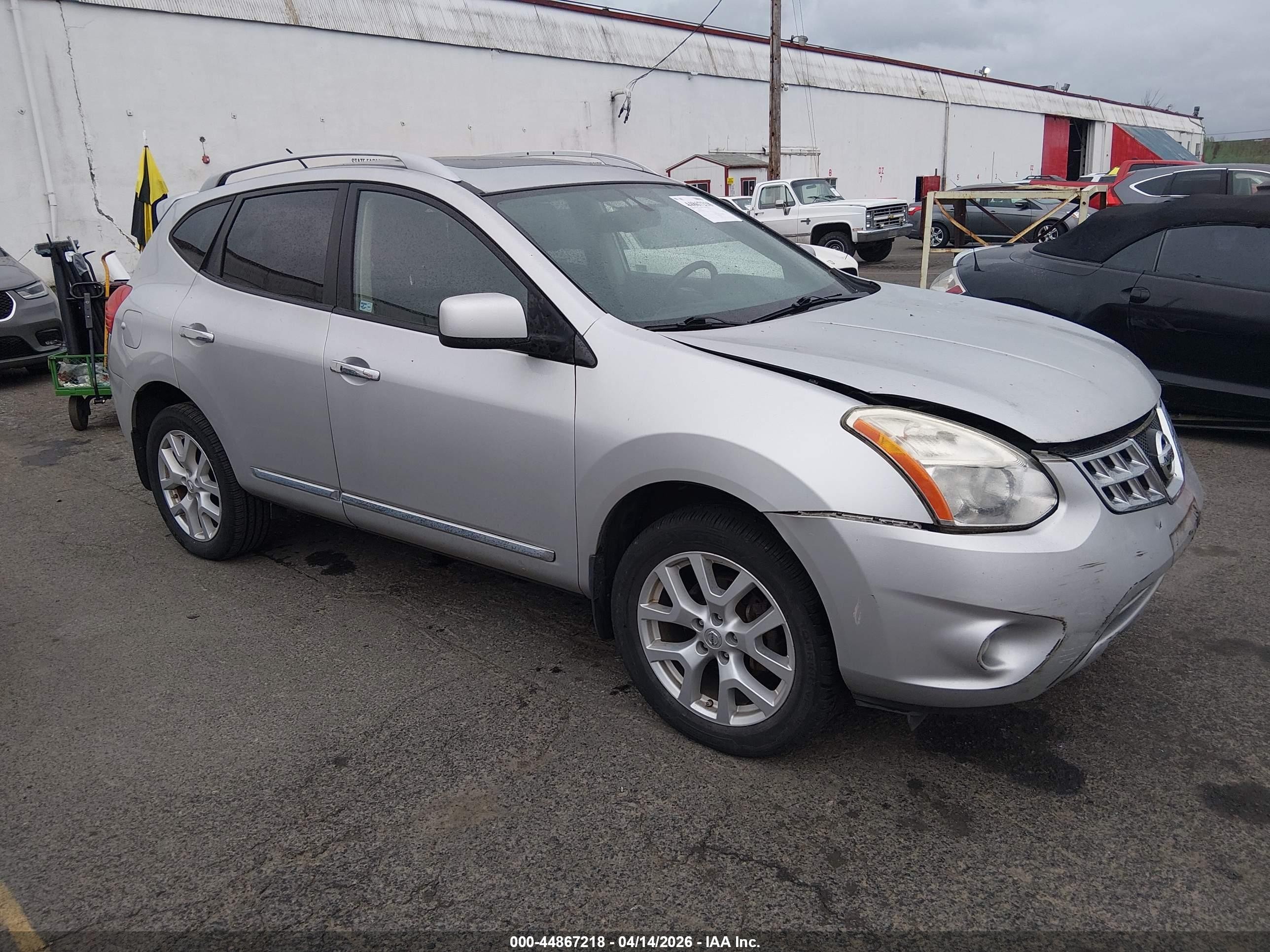 2011 Nissan Rogue Sv Silver vin: JN8AS5MV5BW669533
