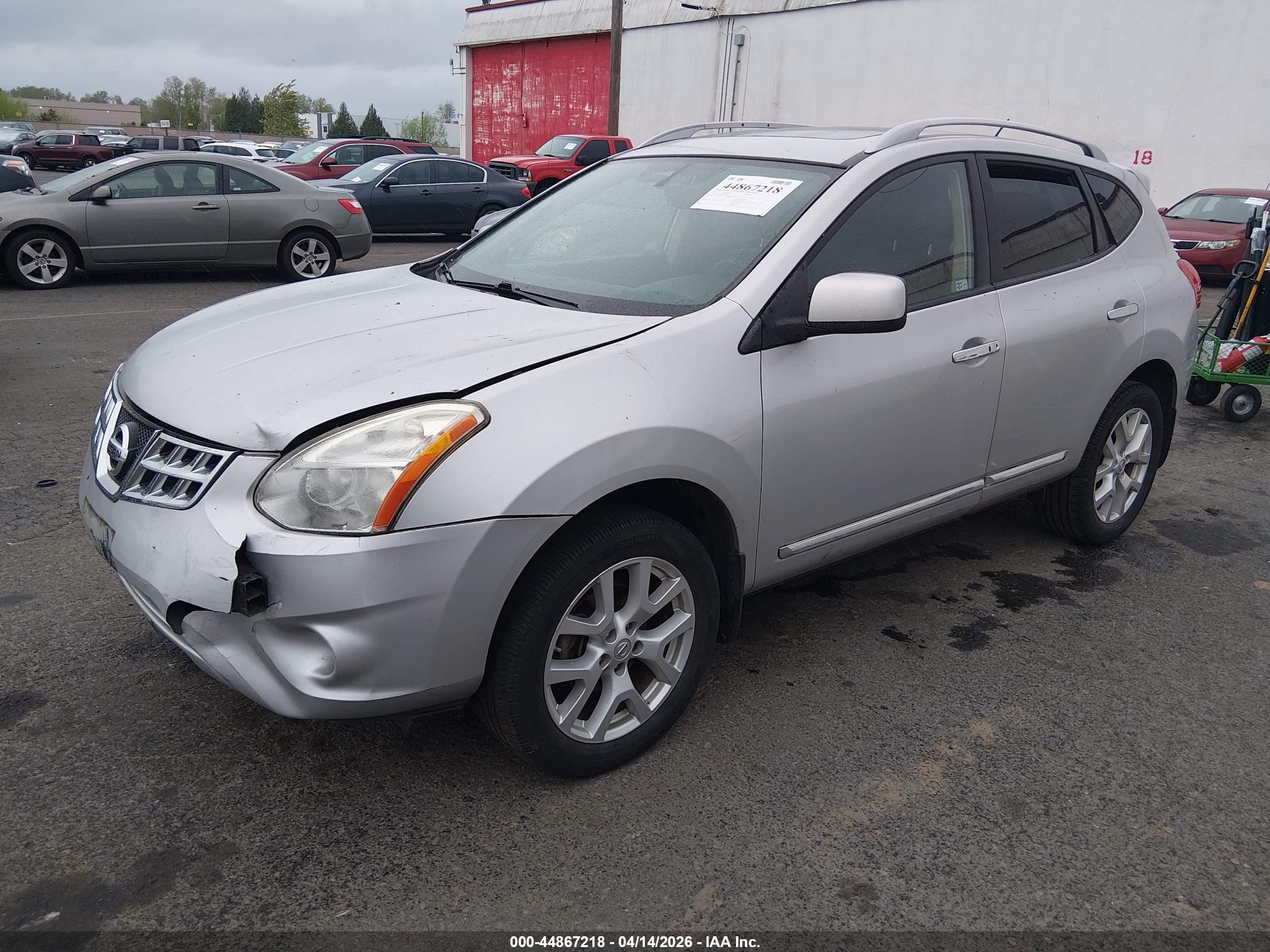 2011 Nissan Rogue Sv Silver vin: JN8AS5MV5BW669533
