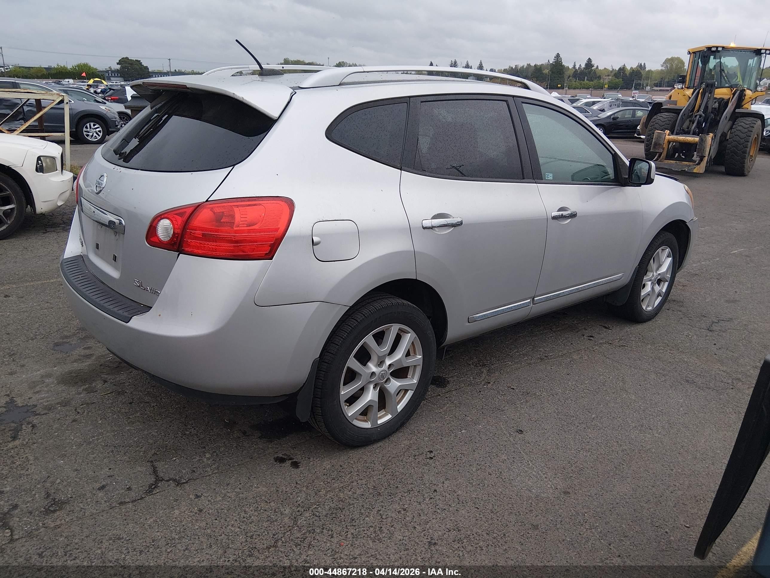 2011 Nissan Rogue Sv Silver vin: JN8AS5MV5BW669533
