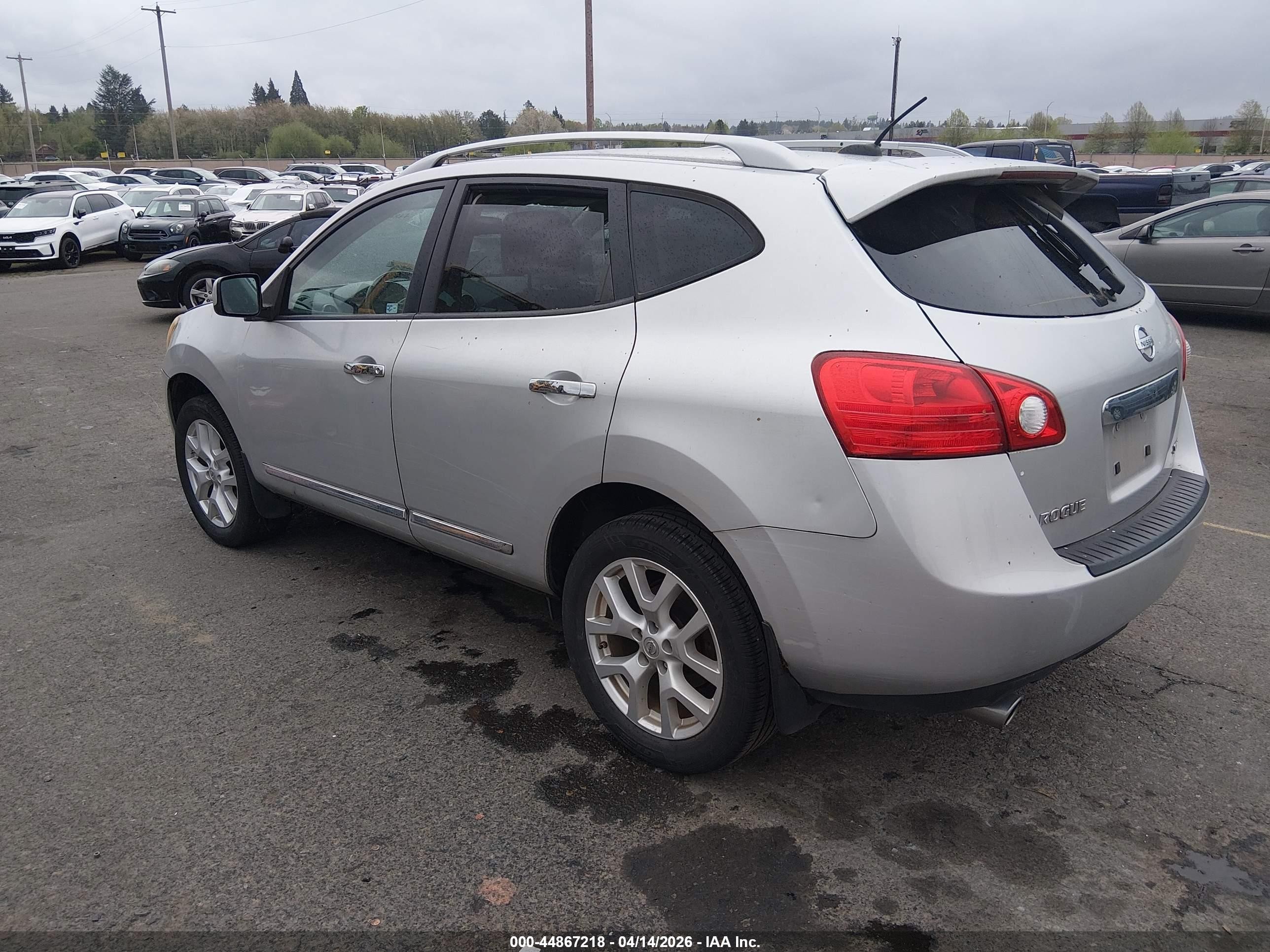 2011 Nissan Rogue Sv Silver vin: JN8AS5MV5BW669533