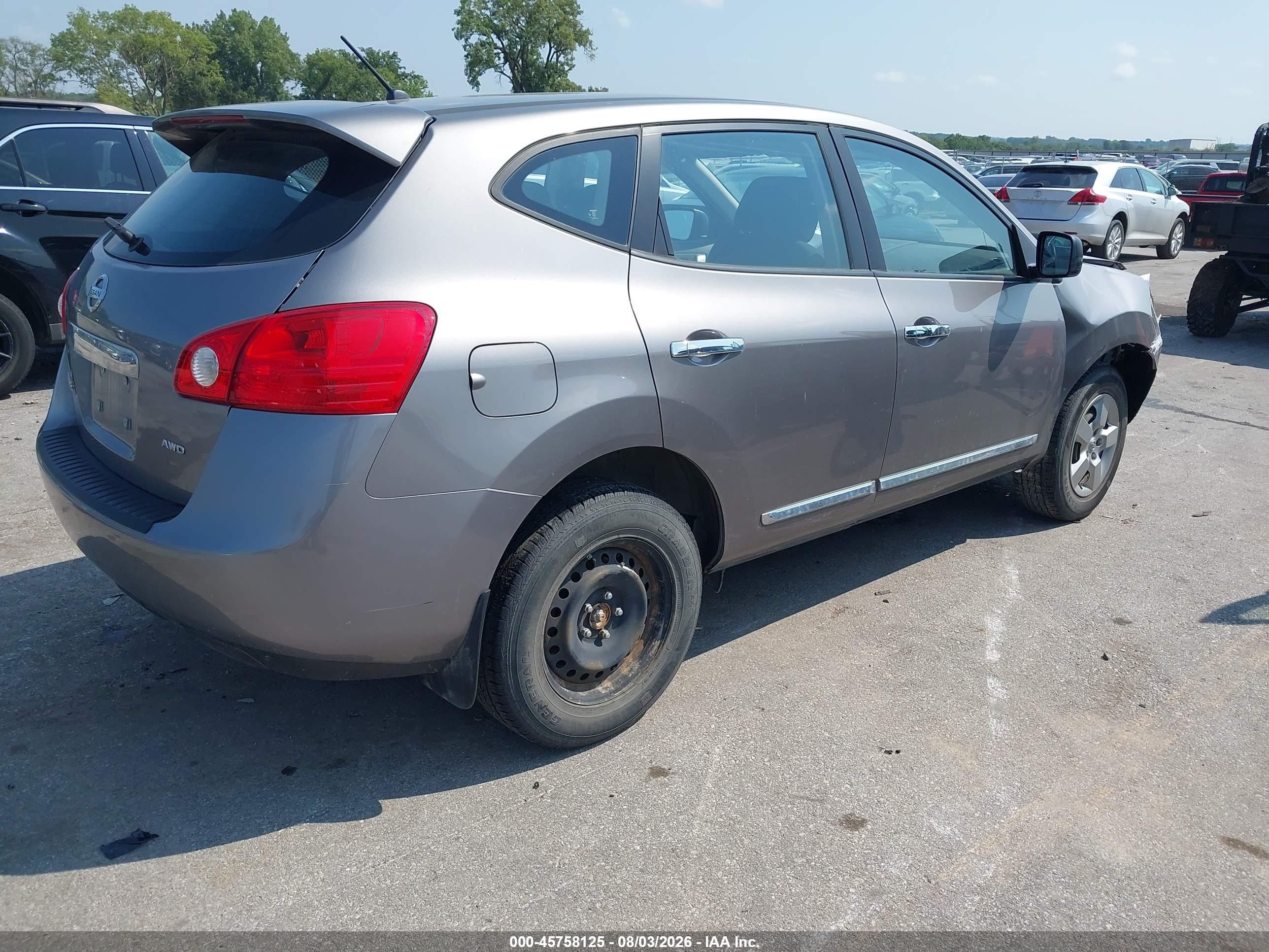 2011 Nissan Rogue S Silver vin: JN8AS5MV5BW680550