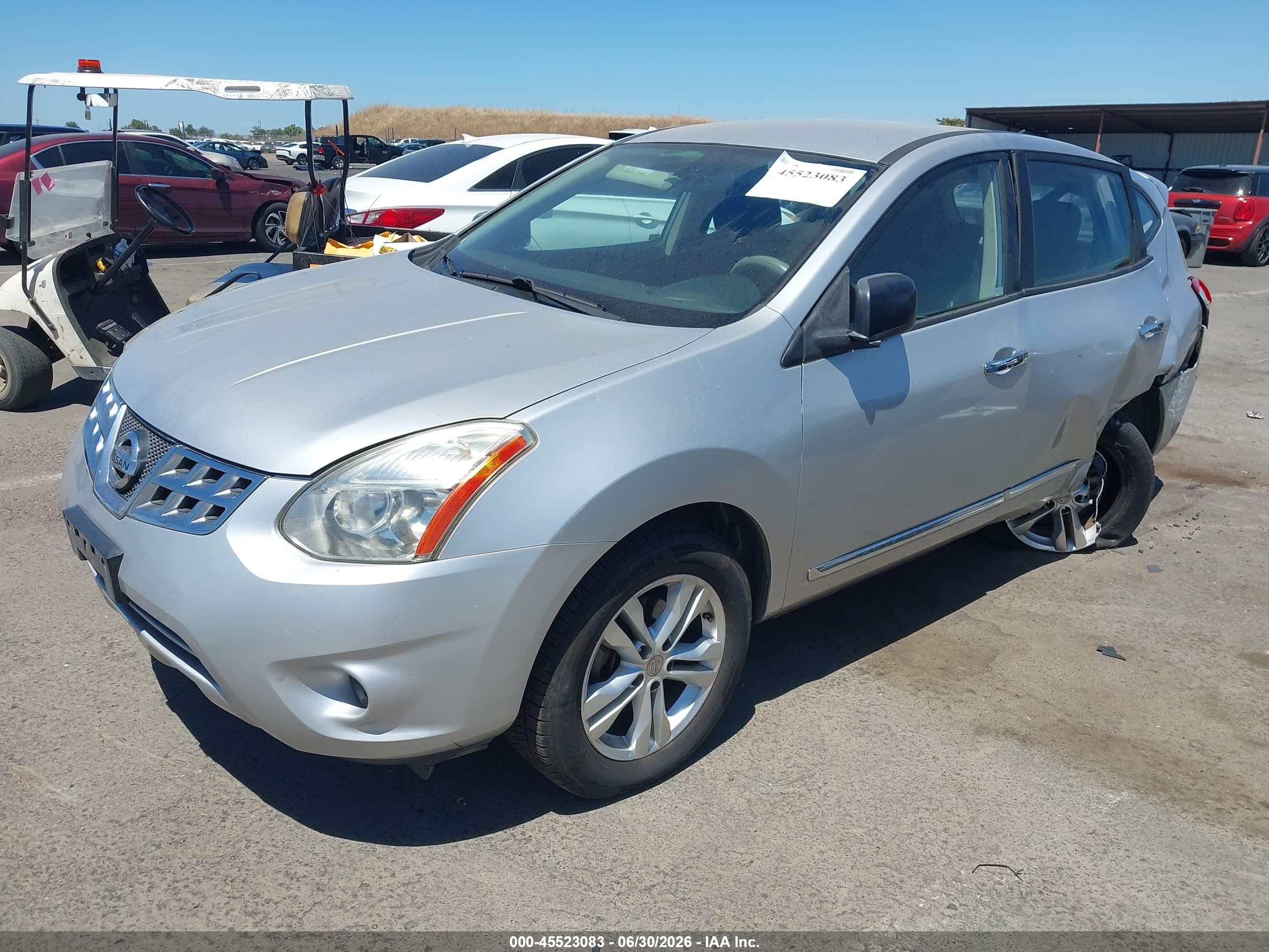 2011 Nissan Rogue S Silver vin: JN8AS5MV5BW682010