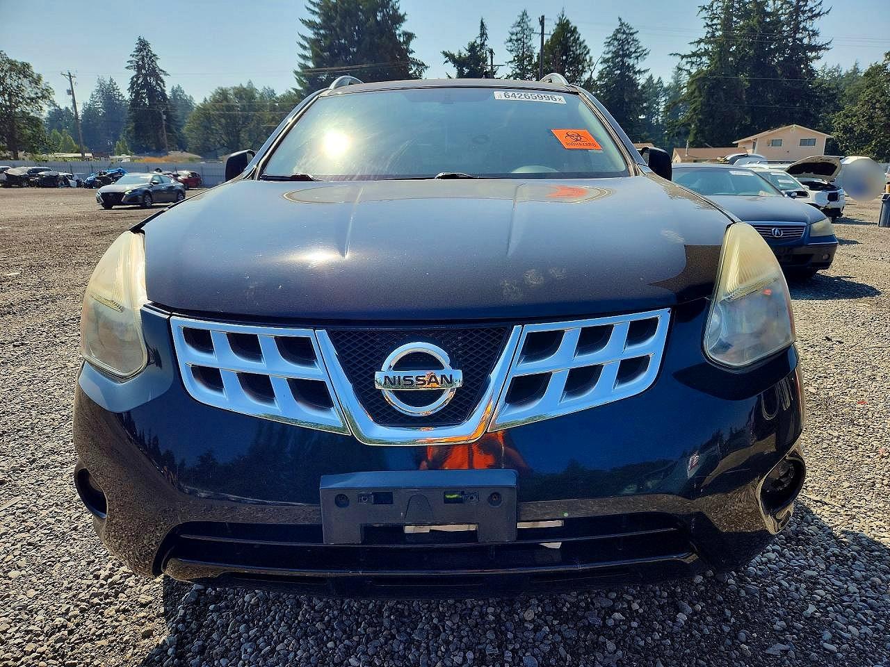 2011 Nissan Rogue S Черный vin: JN8AS5MV5BW687093