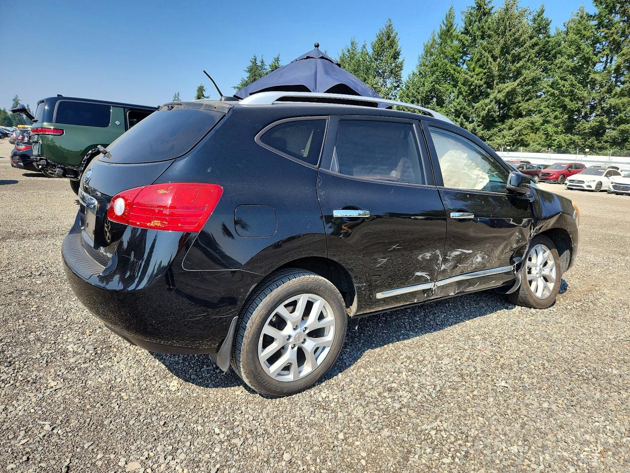 2011 Nissan Rogue S Черный vin: JN8AS5MV5BW687093