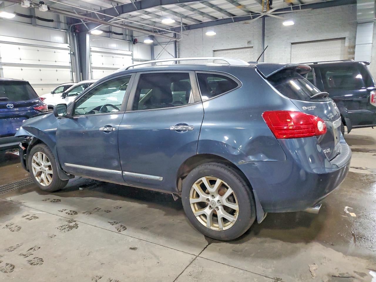2012 Nissan Rogue S Blue vin: JN8AS5MV5CW358394