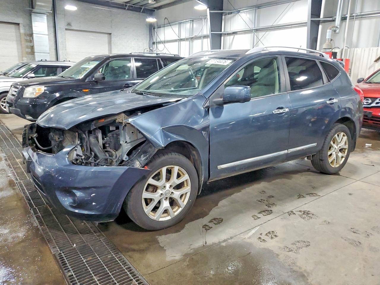 2012 Nissan Rogue S Blue vin: JN8AS5MV5CW358394