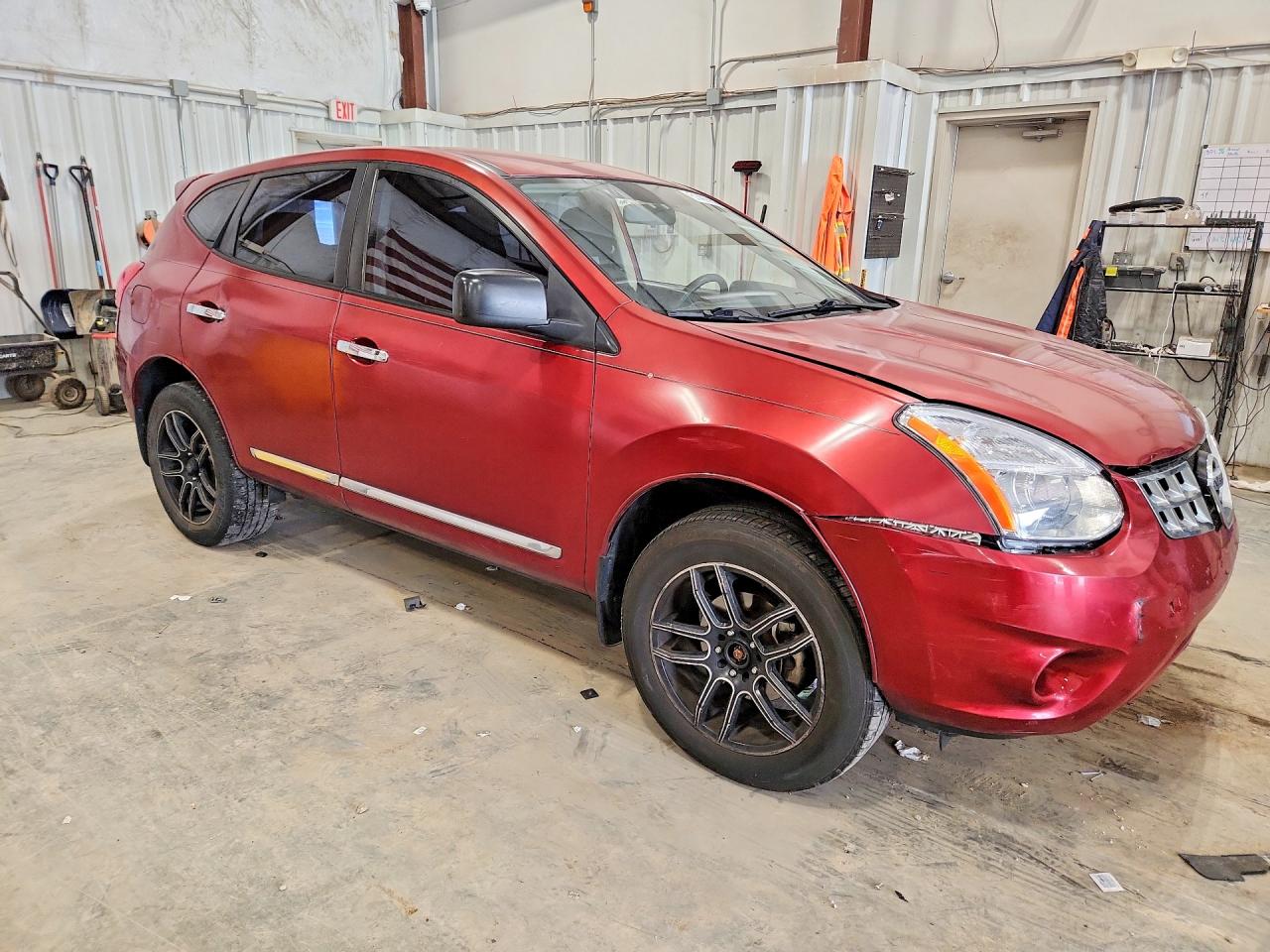 2012 Nissan Rogue S Burgundy vin: JN8AS5MV5CW361683