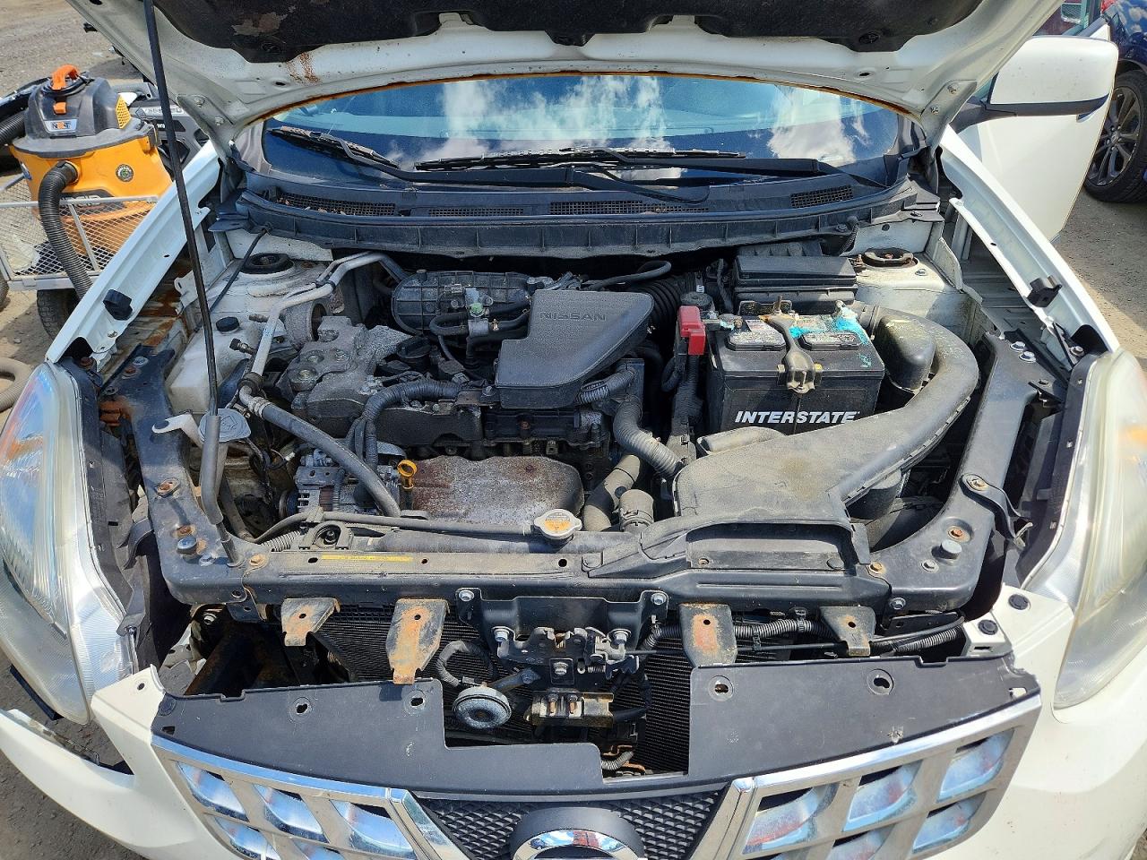 2012 Nissan Rogue S White vin: JN8AS5MV5CW369024