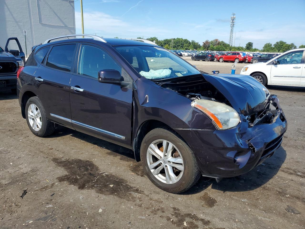 2012 Nissan Rogue S Фиолетовый vin: JN8AS5MV5CW371064
