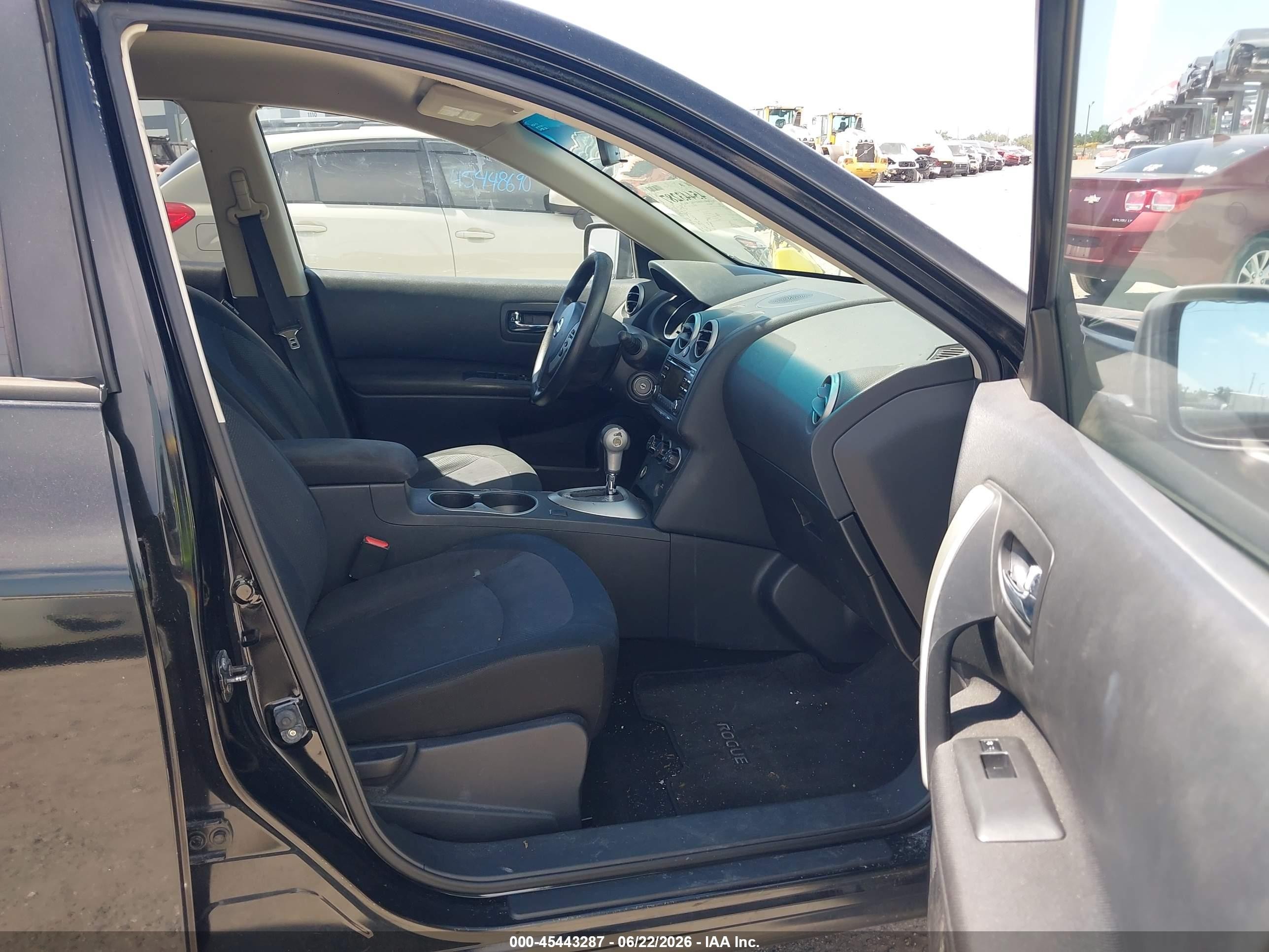 2012 Nissan Rogue S Black vin: JN8AS5MV5CW377303