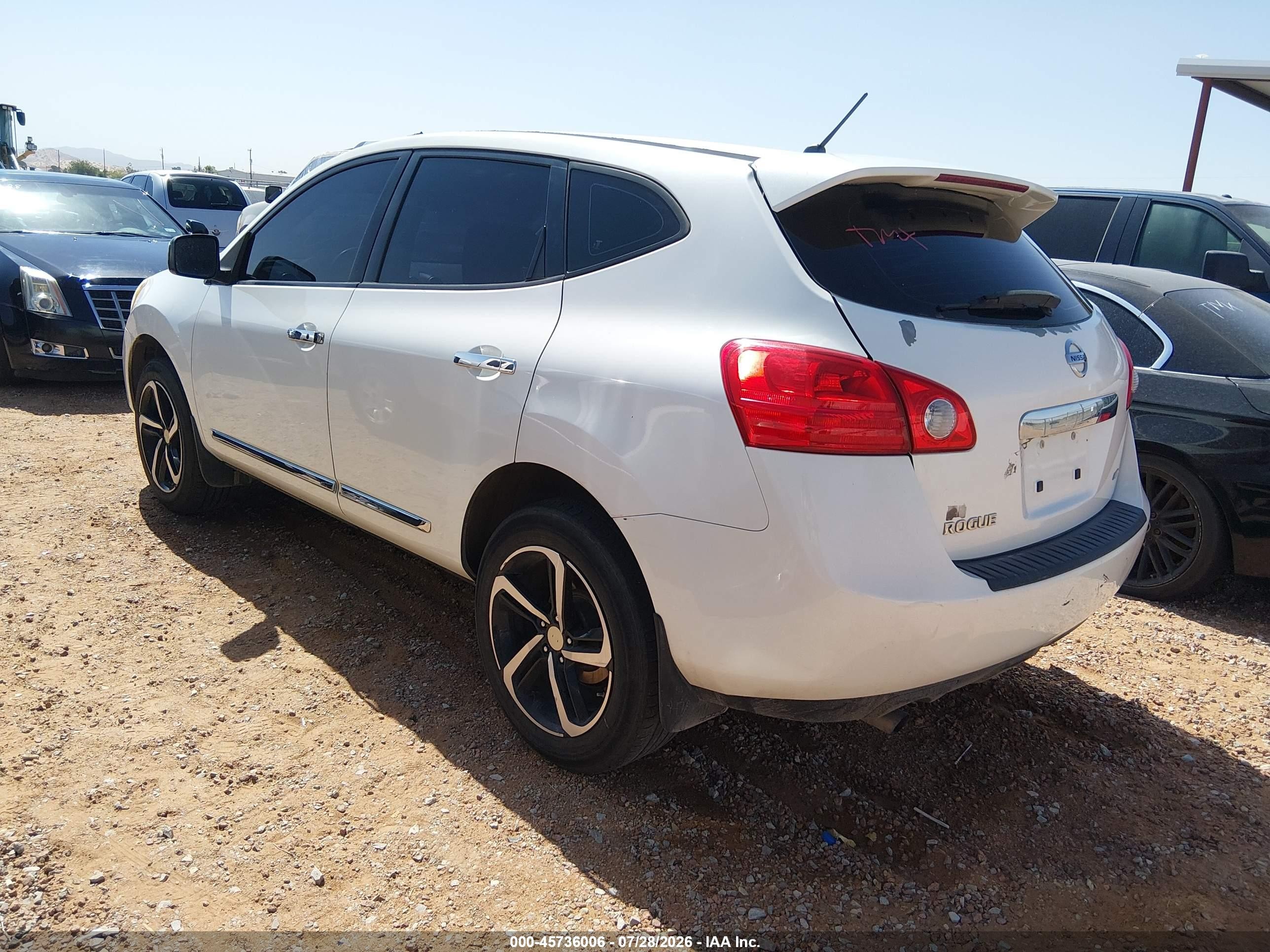 2012 Nissan Rogue S Белый vin: JN8AS5MV5CW379682