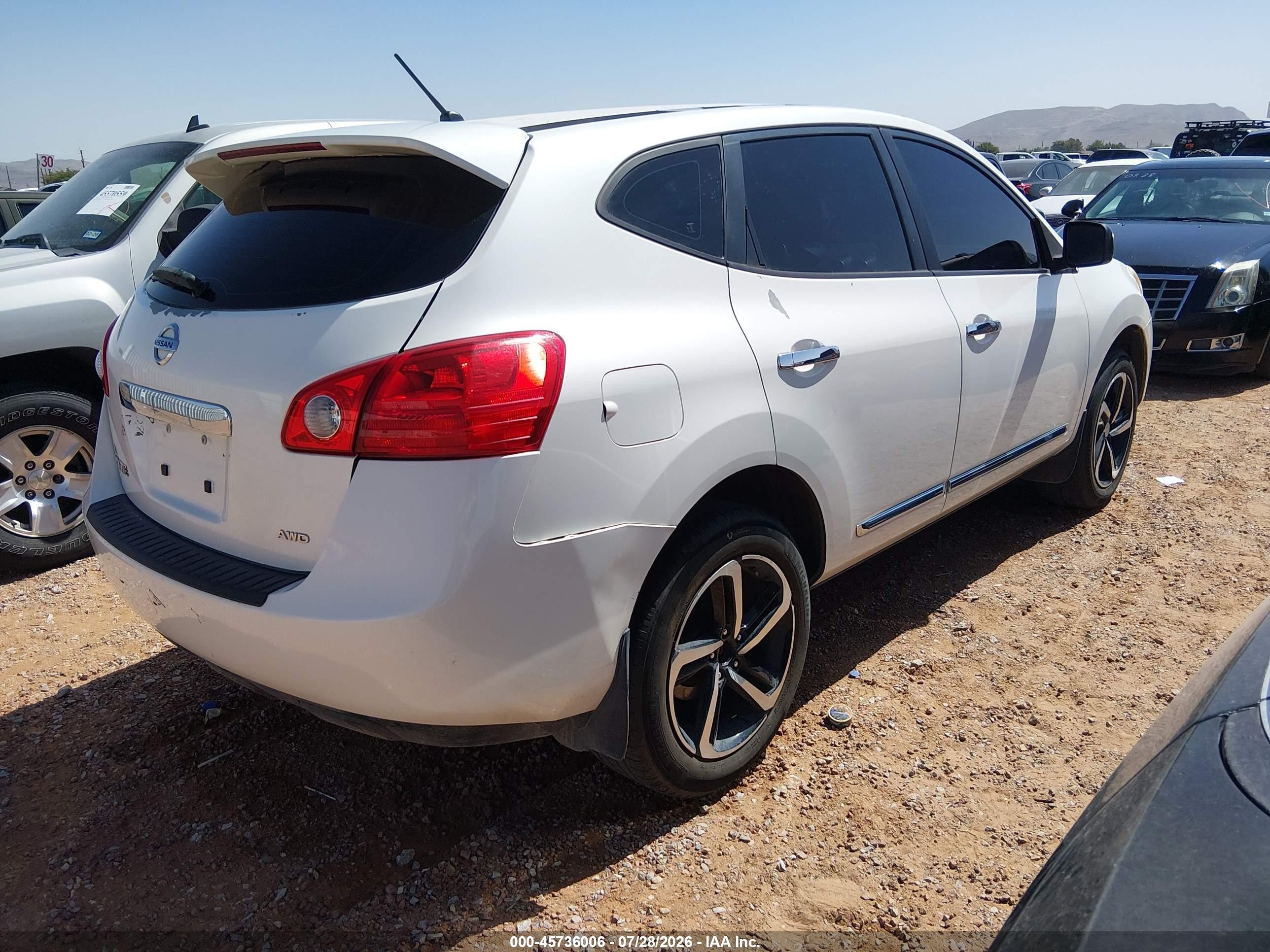 2012 Nissan Rogue S Белый vin: JN8AS5MV5CW379682
