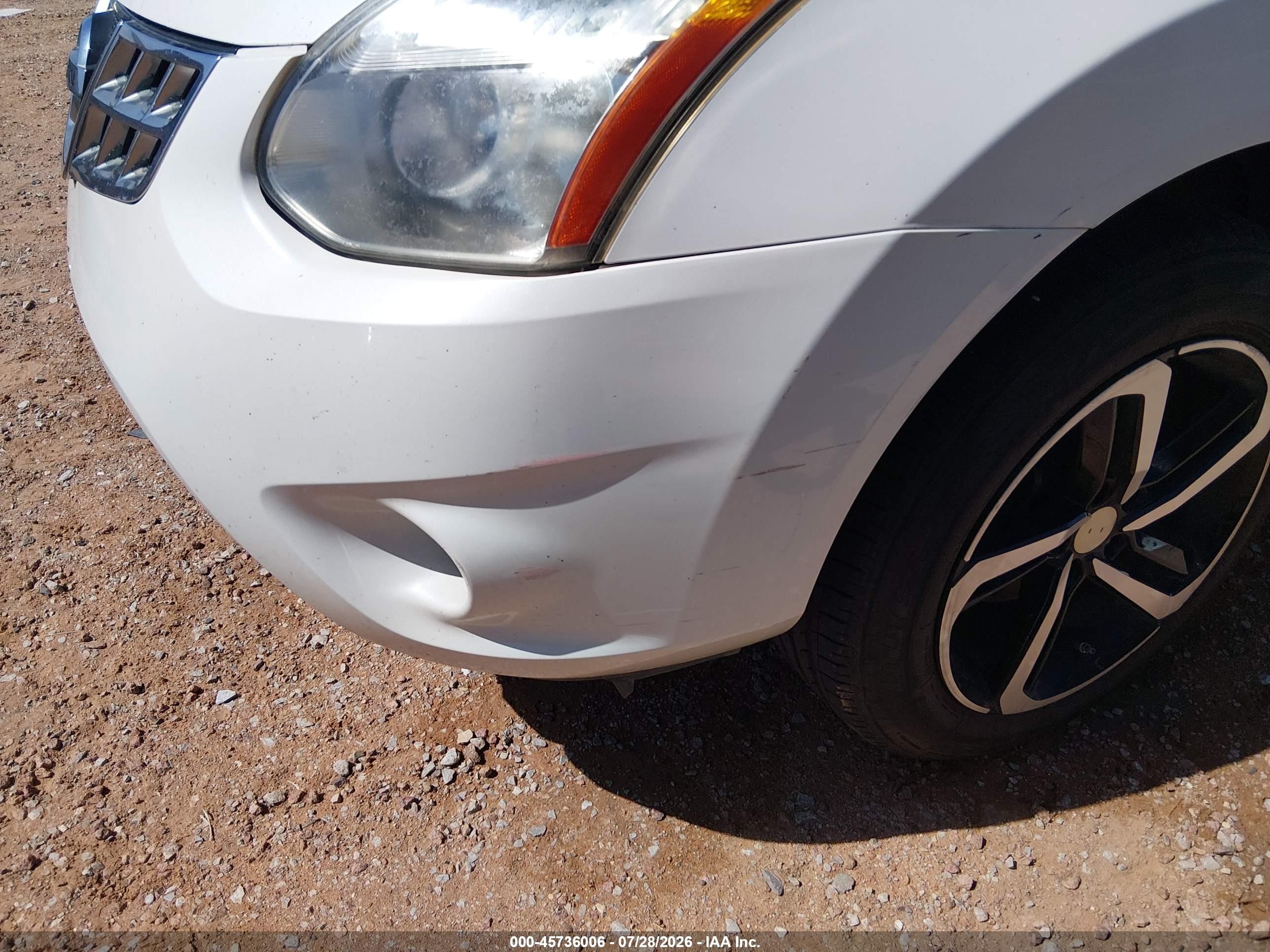 2012 Nissan Rogue S Белый vin: JN8AS5MV5CW379682