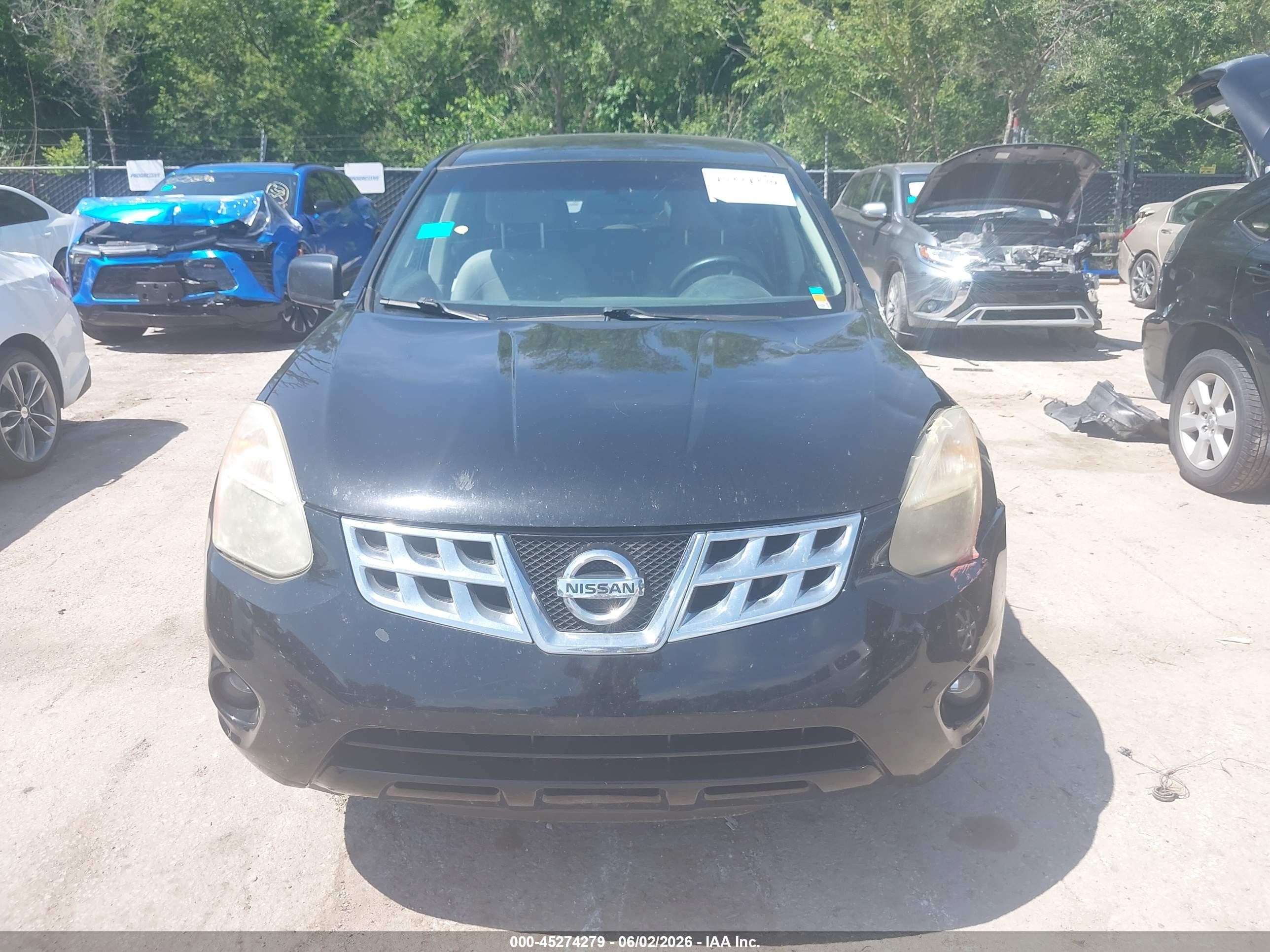 2012 Nissan Rogue S Black vin: JN8AS5MV5CW380699