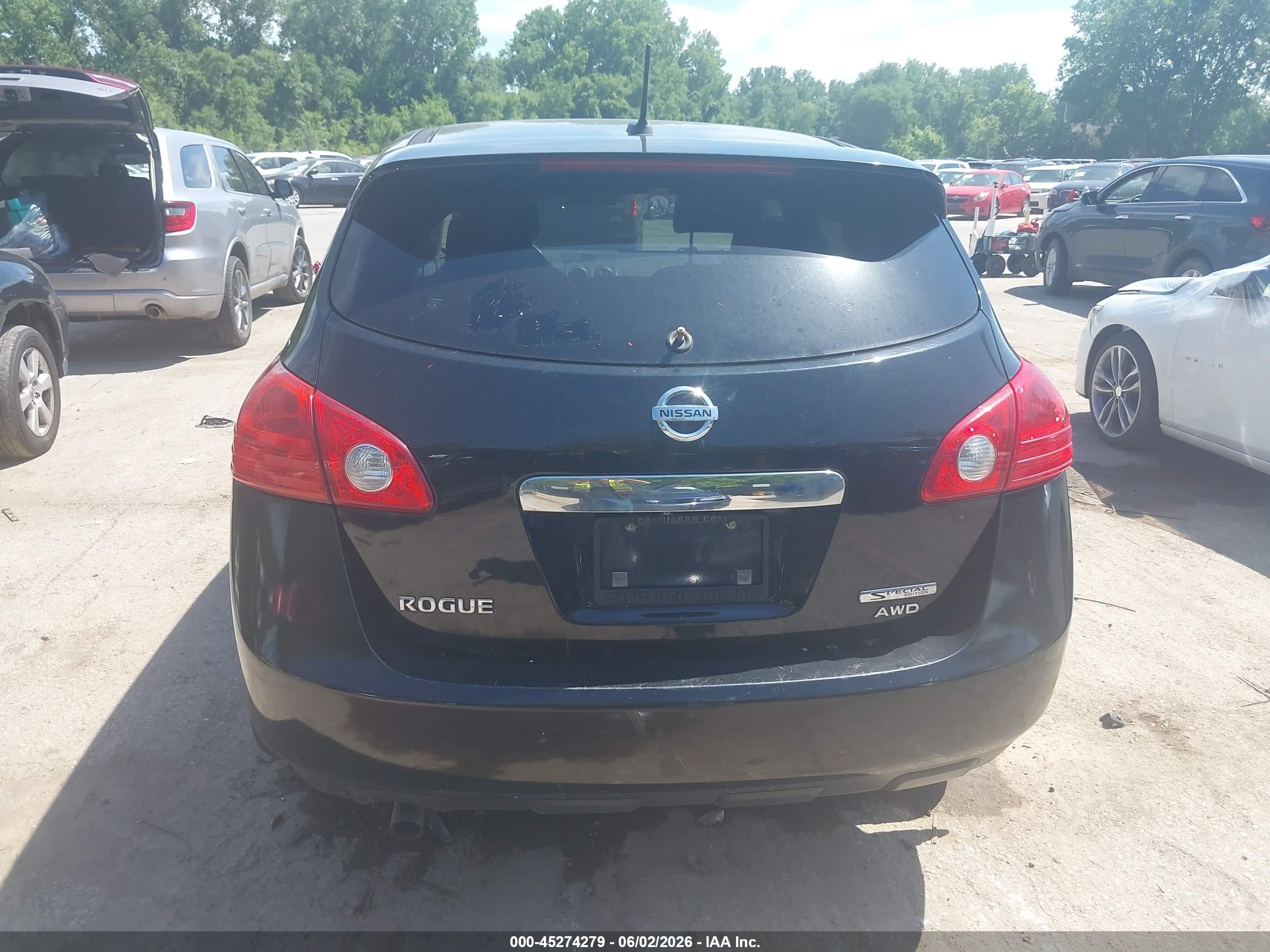 2012 Nissan Rogue S Black vin: JN8AS5MV5CW380699