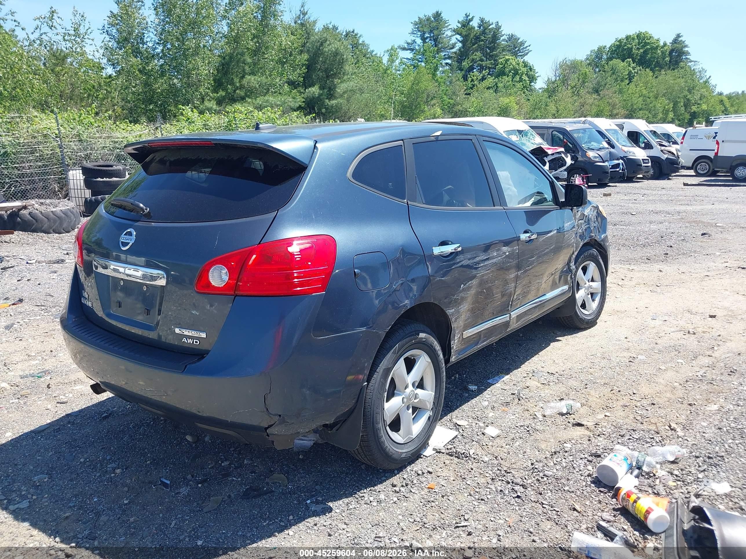 2012 Nissan Rogue S Blue vin: JN8AS5MV5CW382548