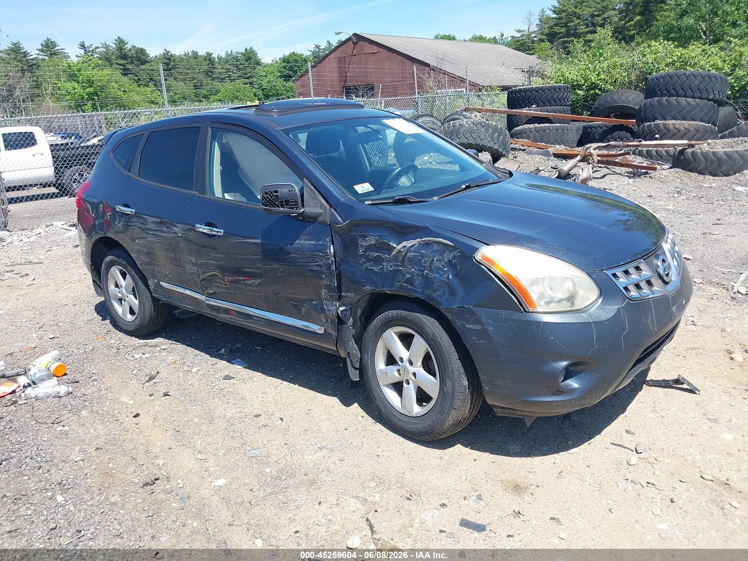 2012 Nissan Rogue S Blue vin: JN8AS5MV5CW382548