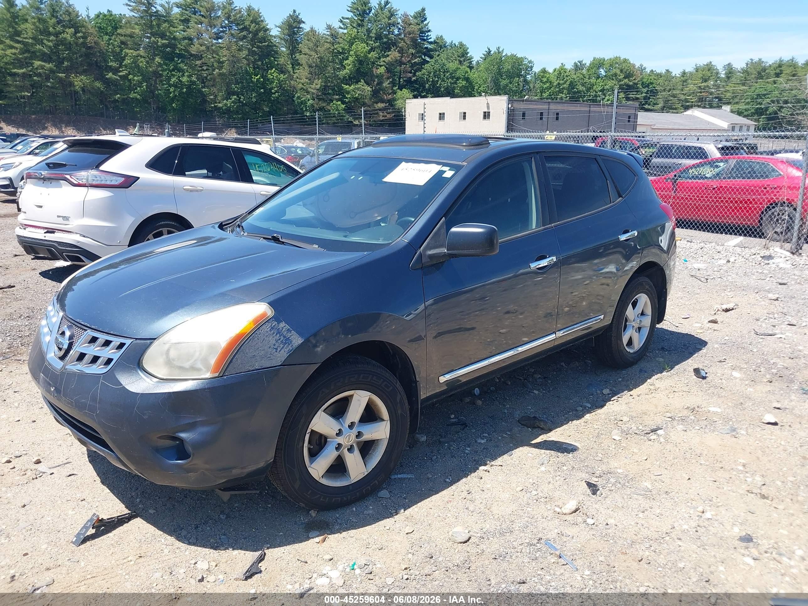 2012 Nissan Rogue S Blue vin: JN8AS5MV5CW382548