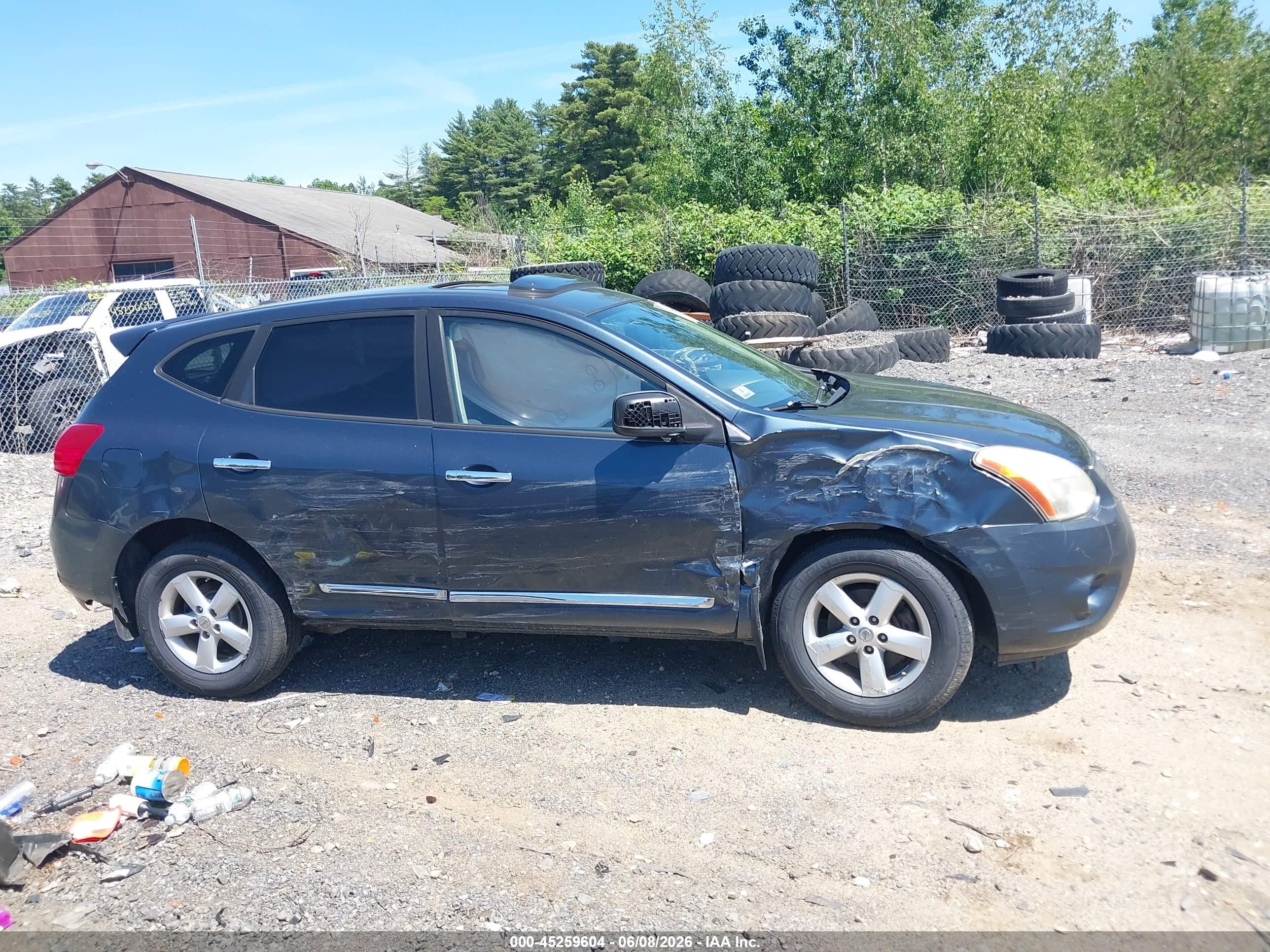2012 Nissan Rogue S Blue vin: JN8AS5MV5CW382548