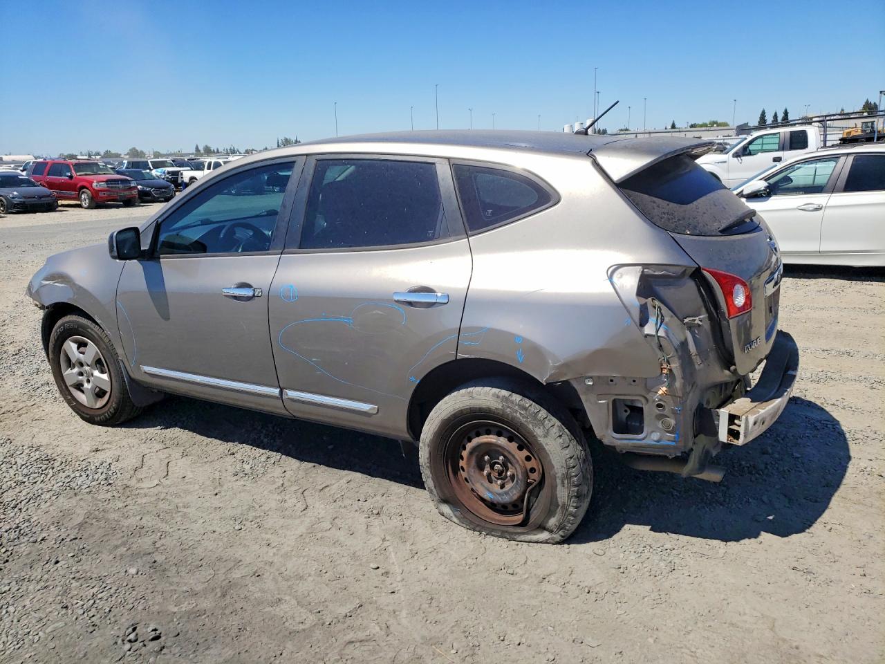 2012 Nissan Rogue S Gray vin: JN8AS5MV5CW387054