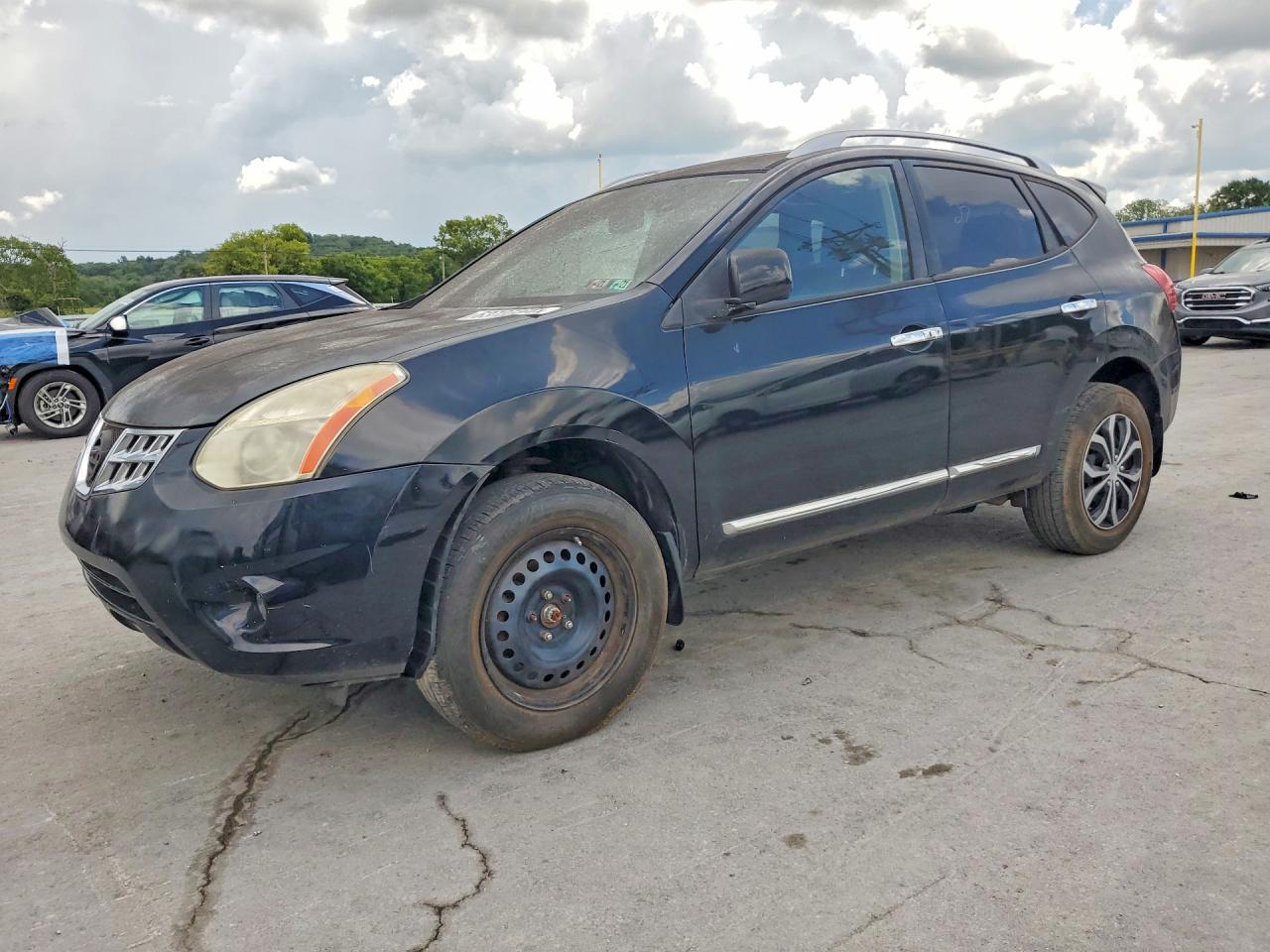 2012 Nissan Rogue S Black vin: JN8AS5MV5CW388303
