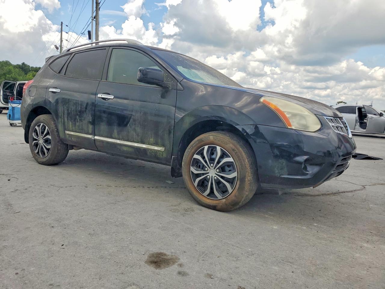 2012 Nissan Rogue S Черный vin: JN8AS5MV5CW388303