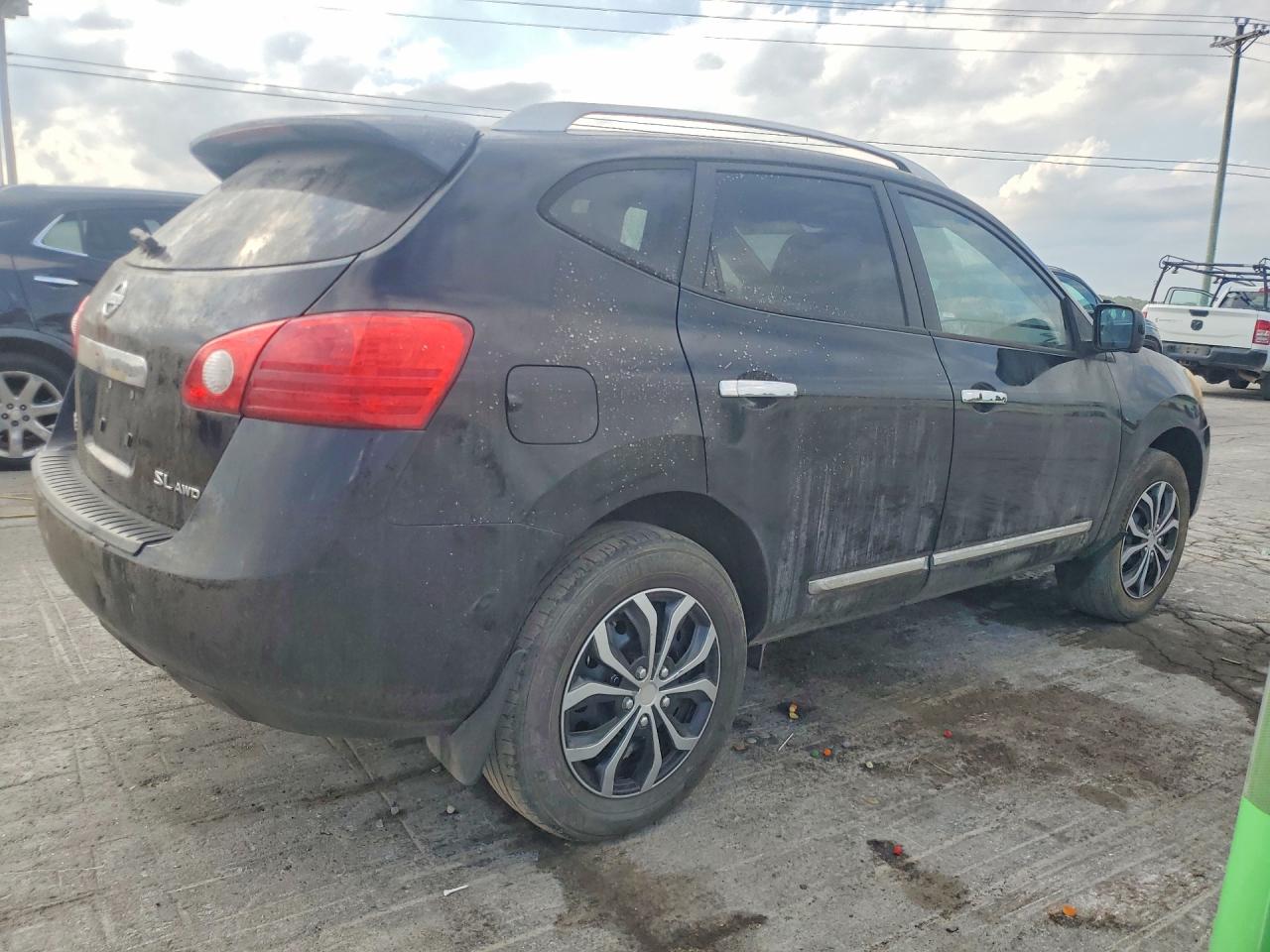 2012 Nissan Rogue S Black vin: JN8AS5MV5CW388303