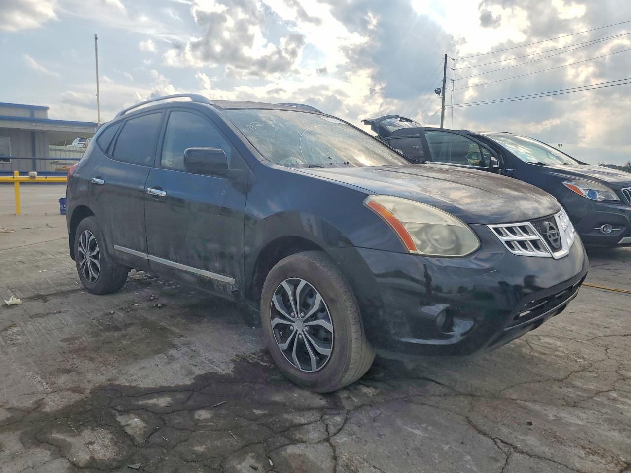 2012 Nissan Rogue S Black vin: JN8AS5MV5CW388303