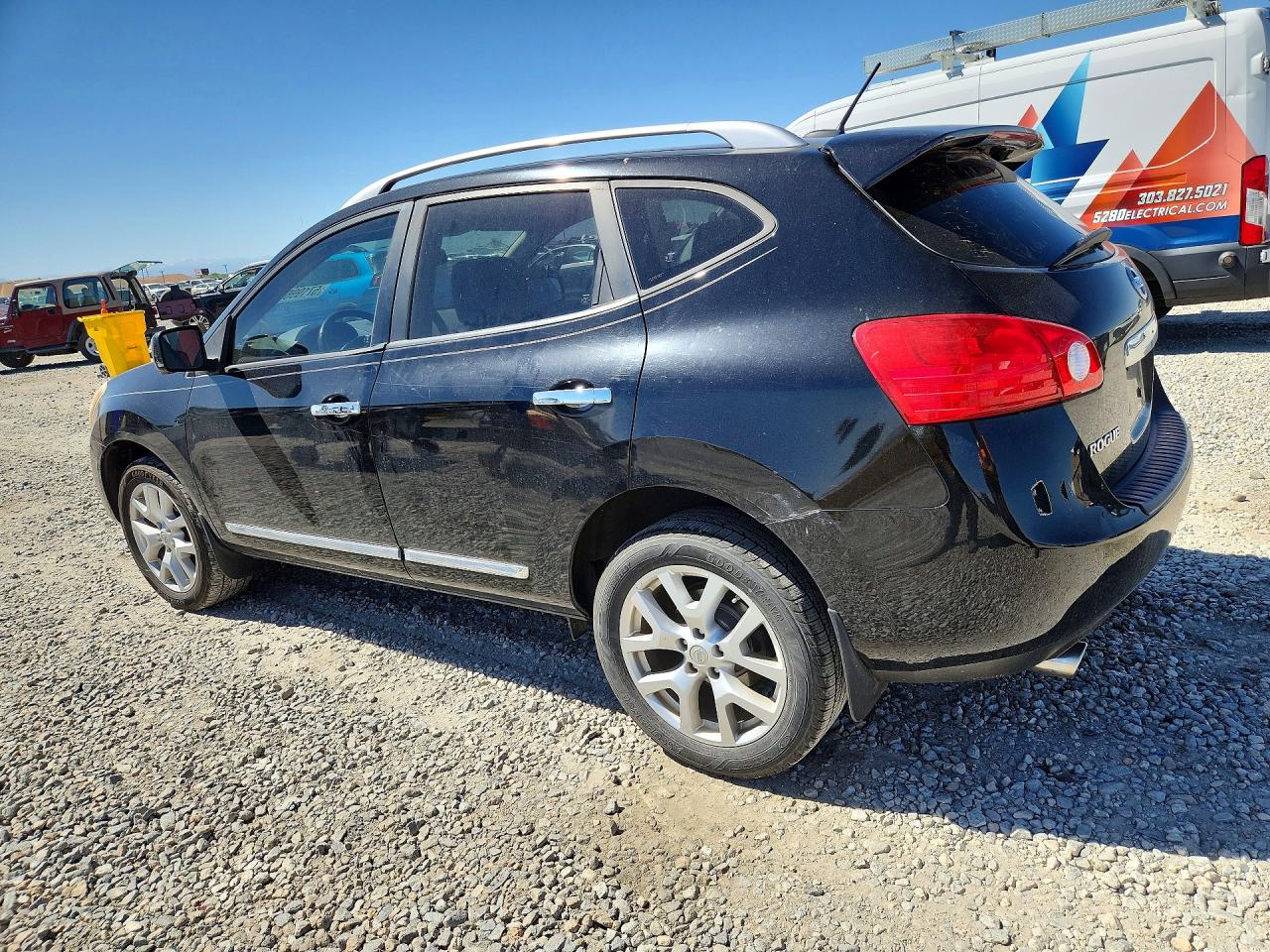 2012 Nissan Rogue S Black vin: JN8AS5MV5CW390911