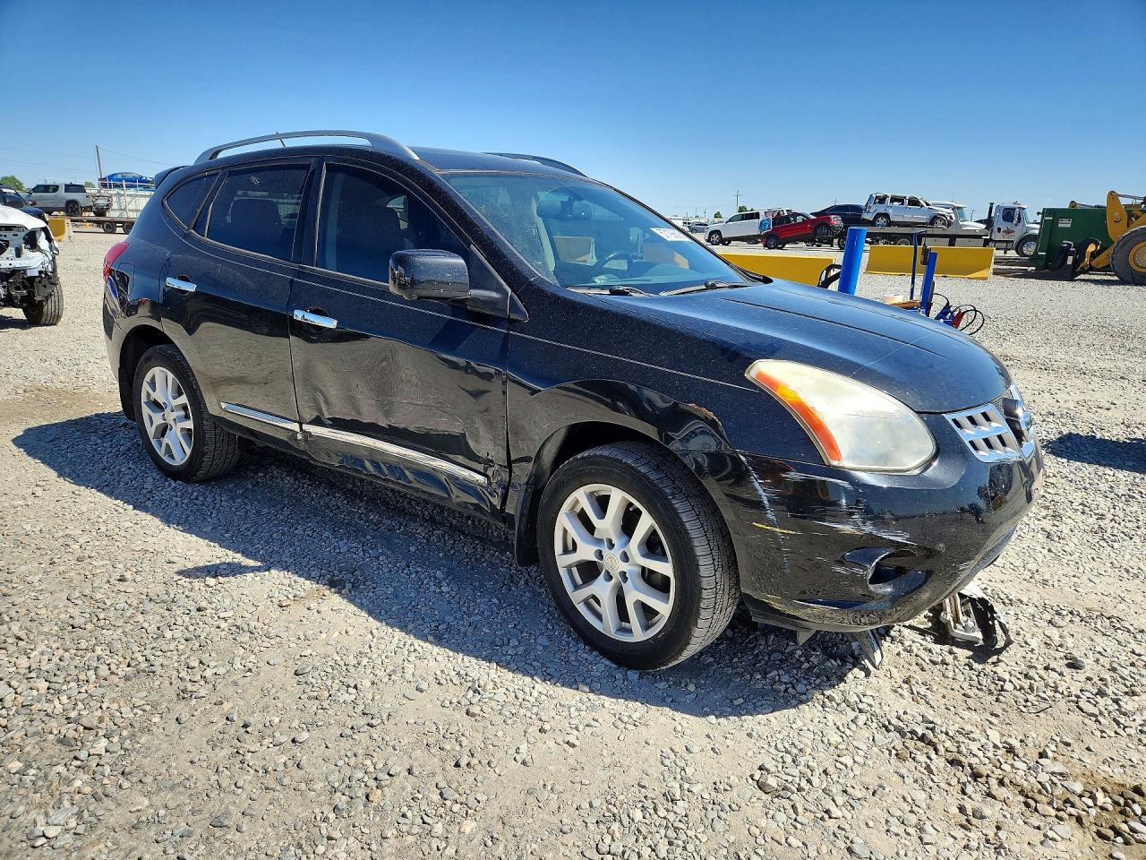 2012 Nissan Rogue S Black vin: JN8AS5MV5CW390911