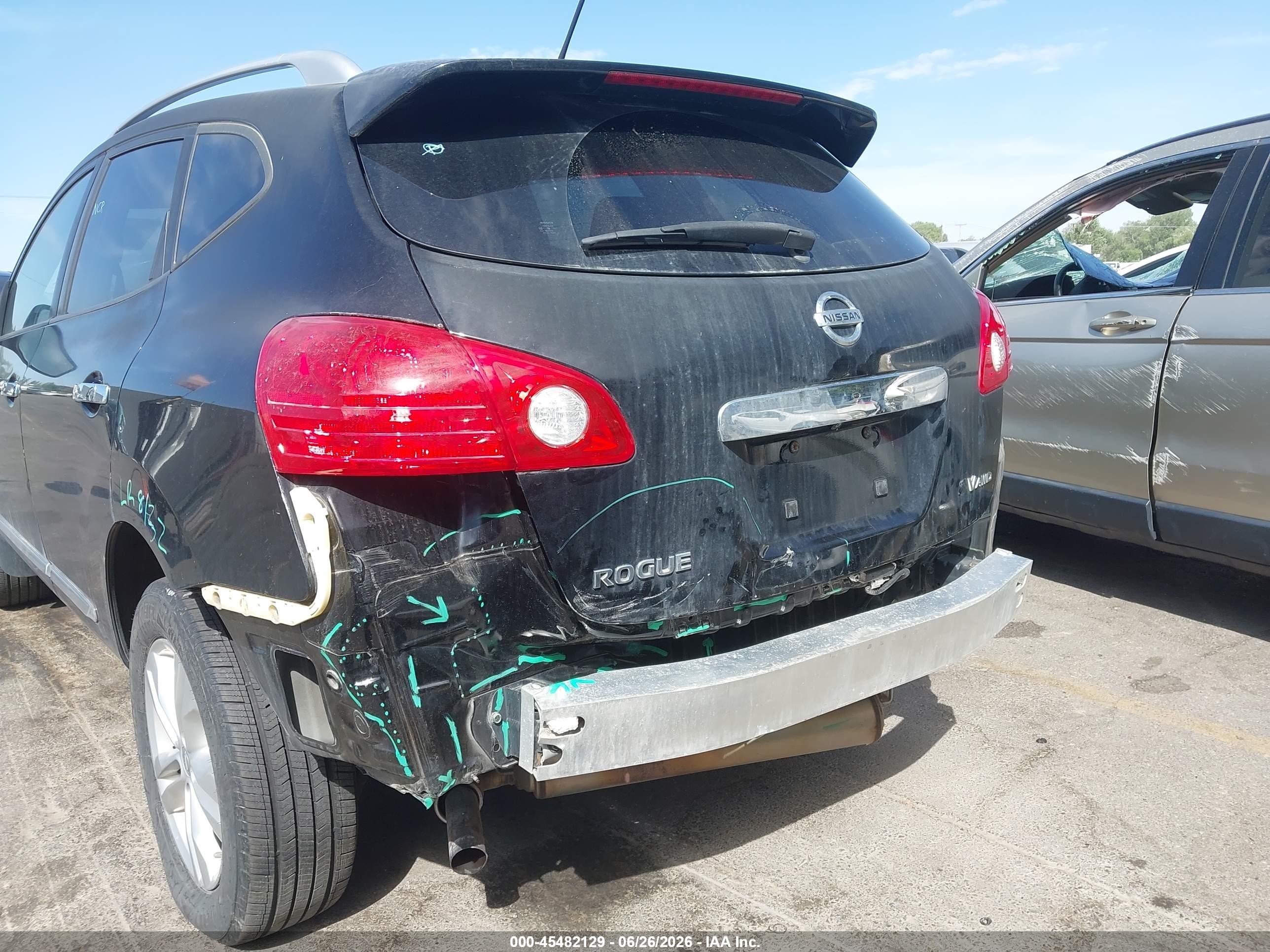 2012 Nissan Rogue Sv Black vin: JN8AS5MV5CW395669