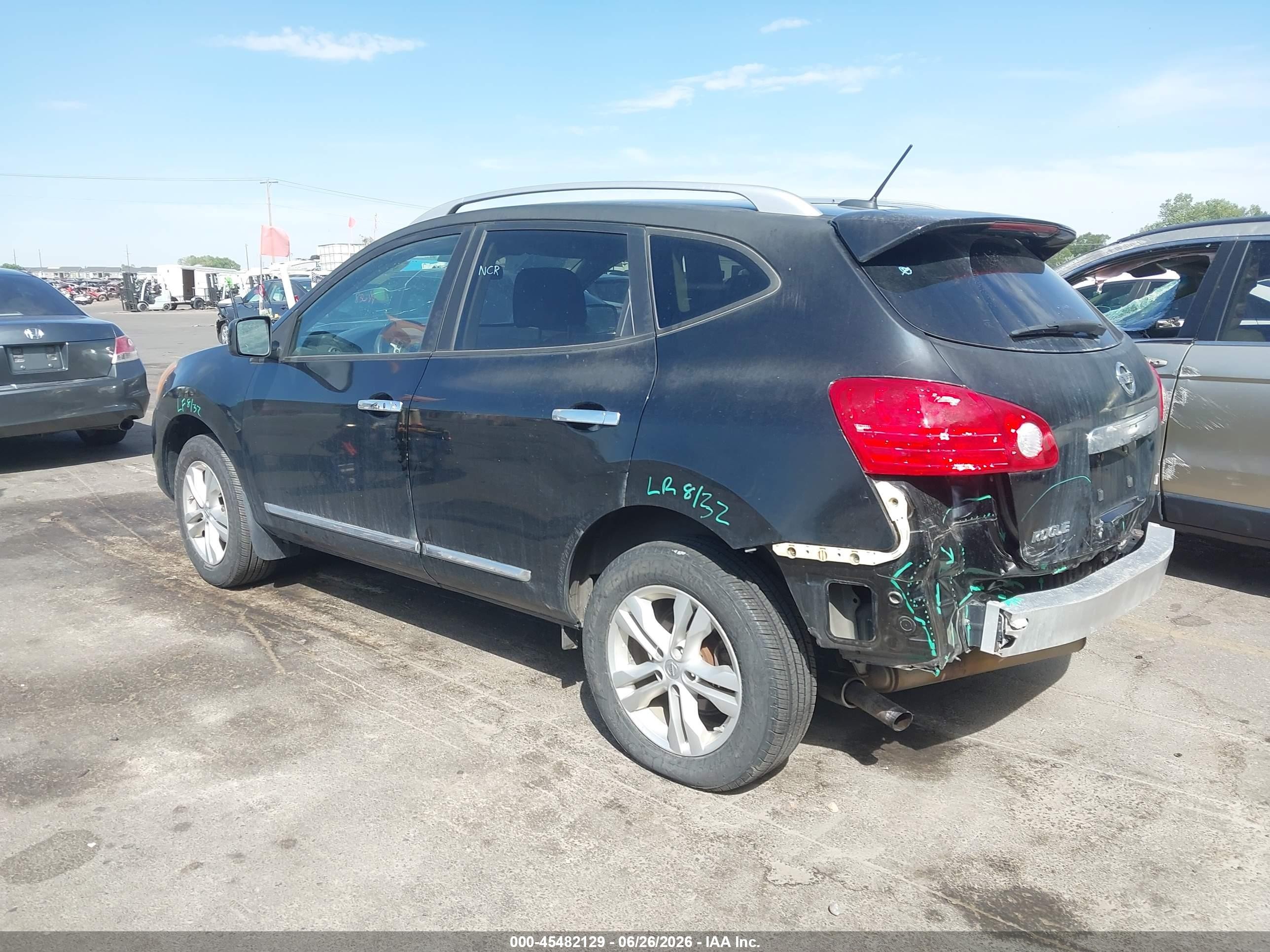 2012 Nissan Rogue Sv Black vin: JN8AS5MV5CW395669