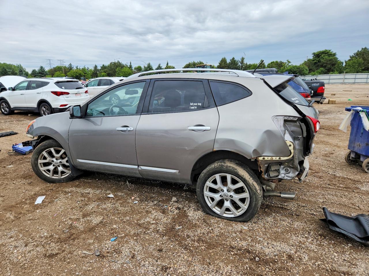 2012 Nissan Rogue S Tan vin: JN8AS5MV5CW404032